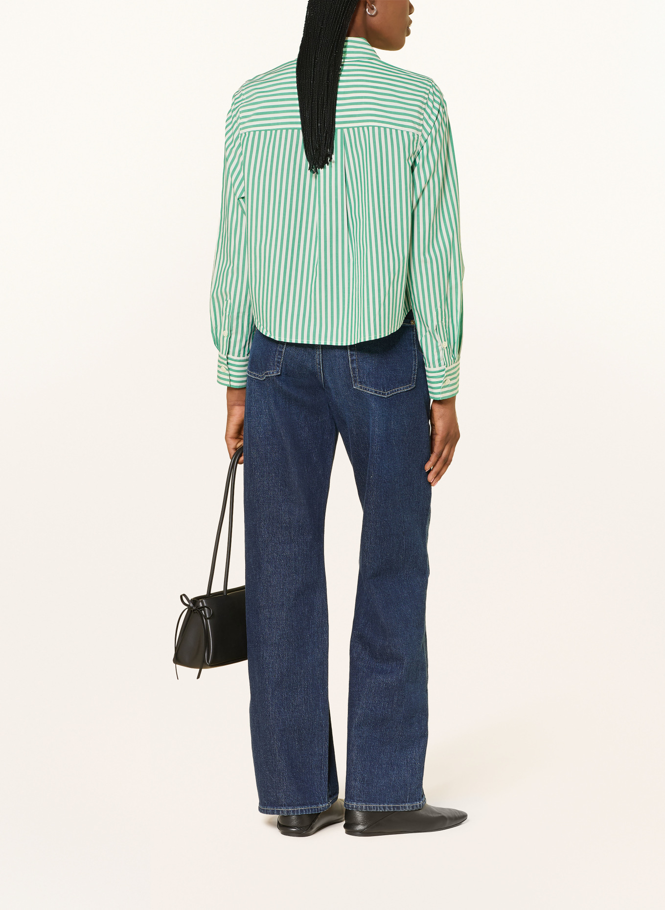Rails RAMY Shirt Blouse: GREEN / WHITE