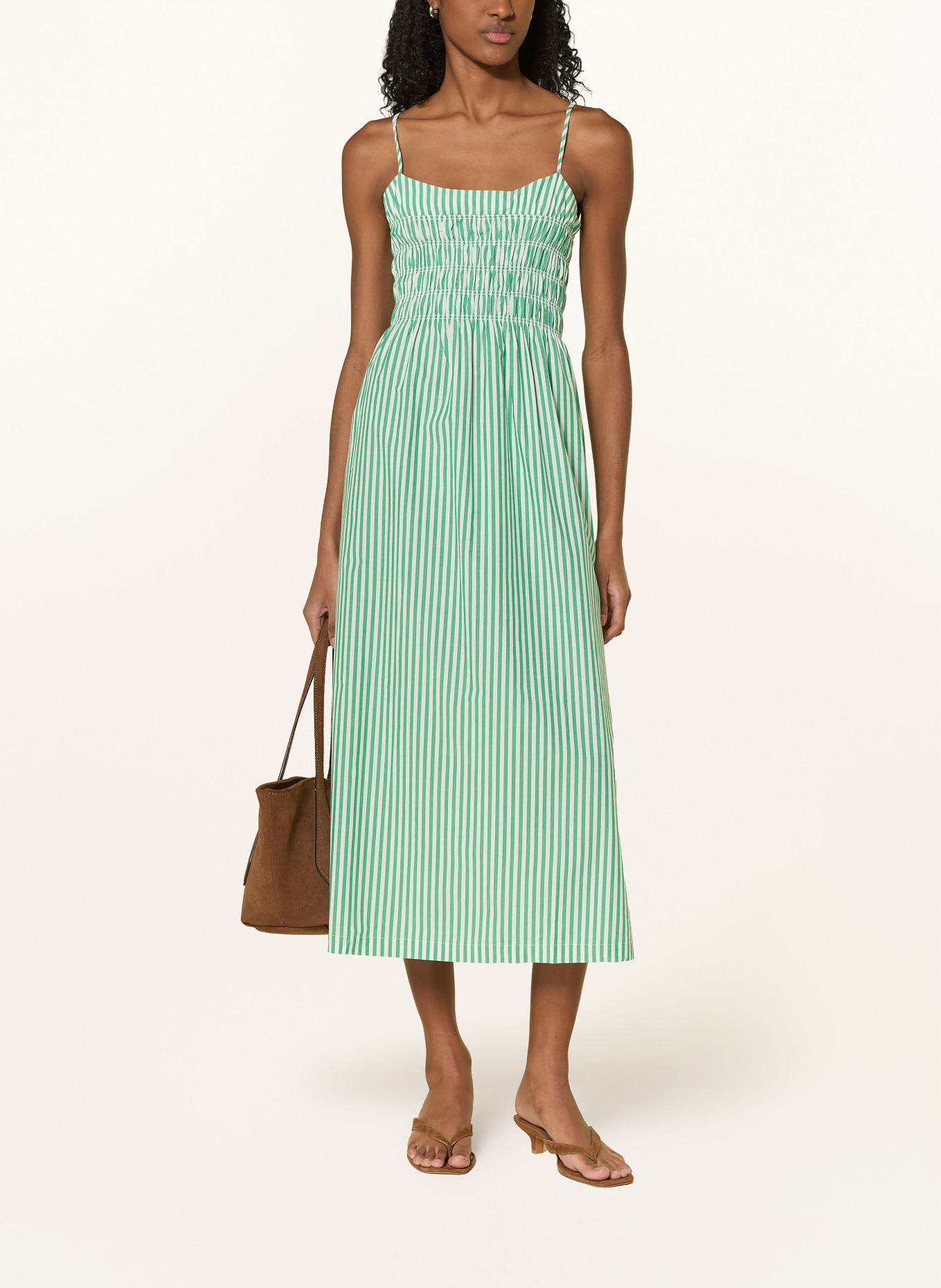Rails PRIMOSE Dress: GREEN / WHITE