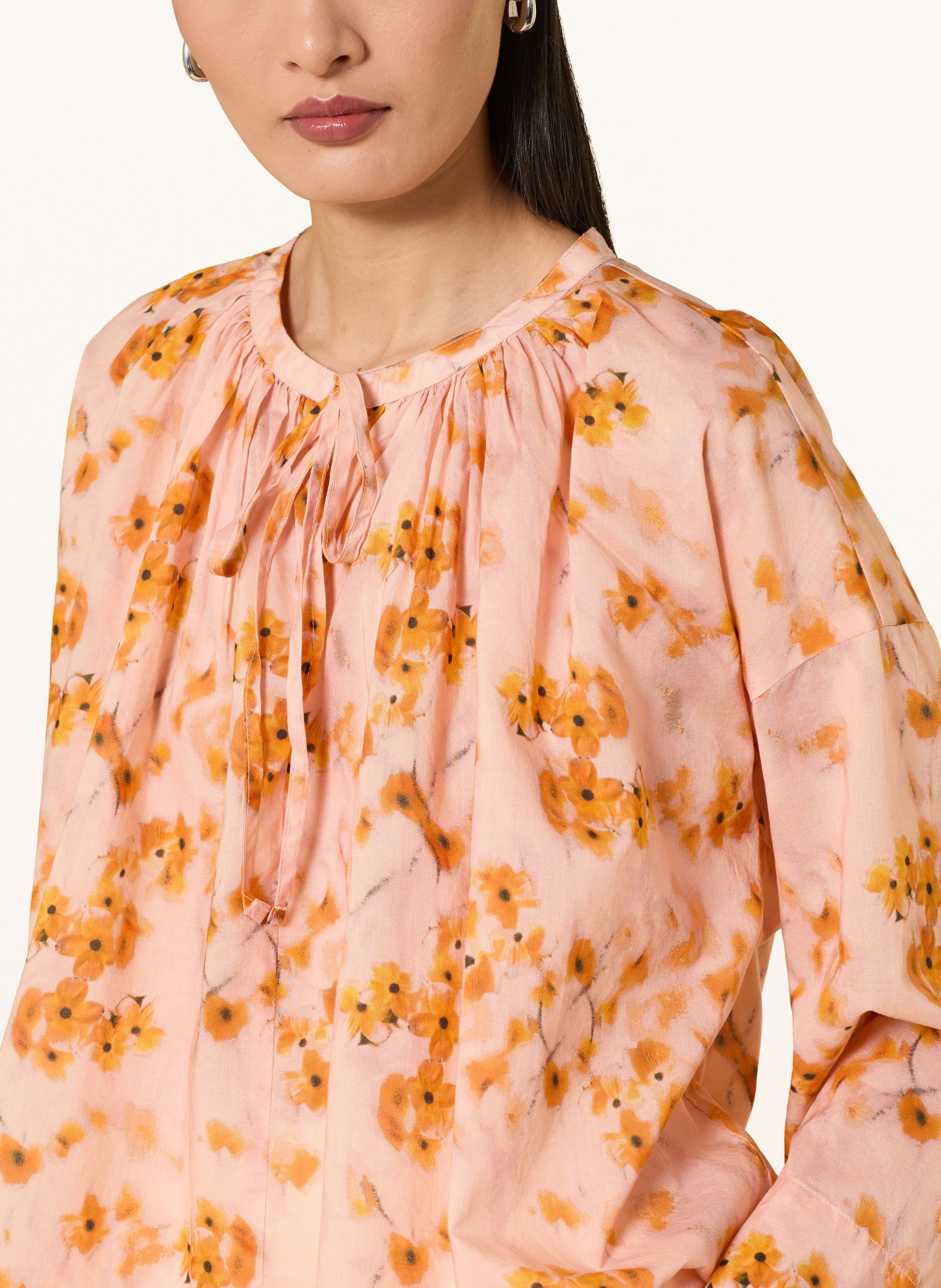Marc O'Polo Blusenshirt: LACHS / ORANGE / SCHWARZ