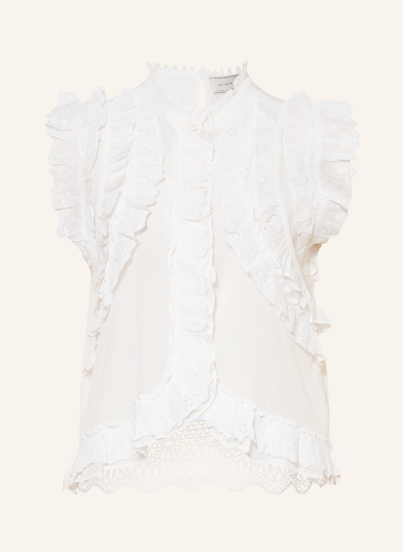 NEO NOIR SAMIA Blouse Top: WHITE