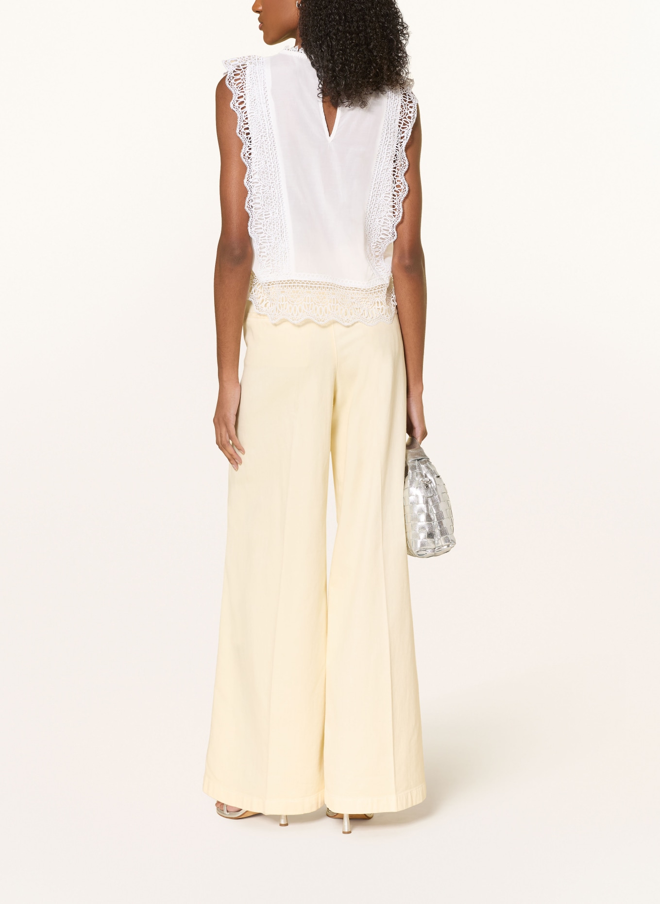 NEO NOIR SAMIA Blouse Top: WHITE