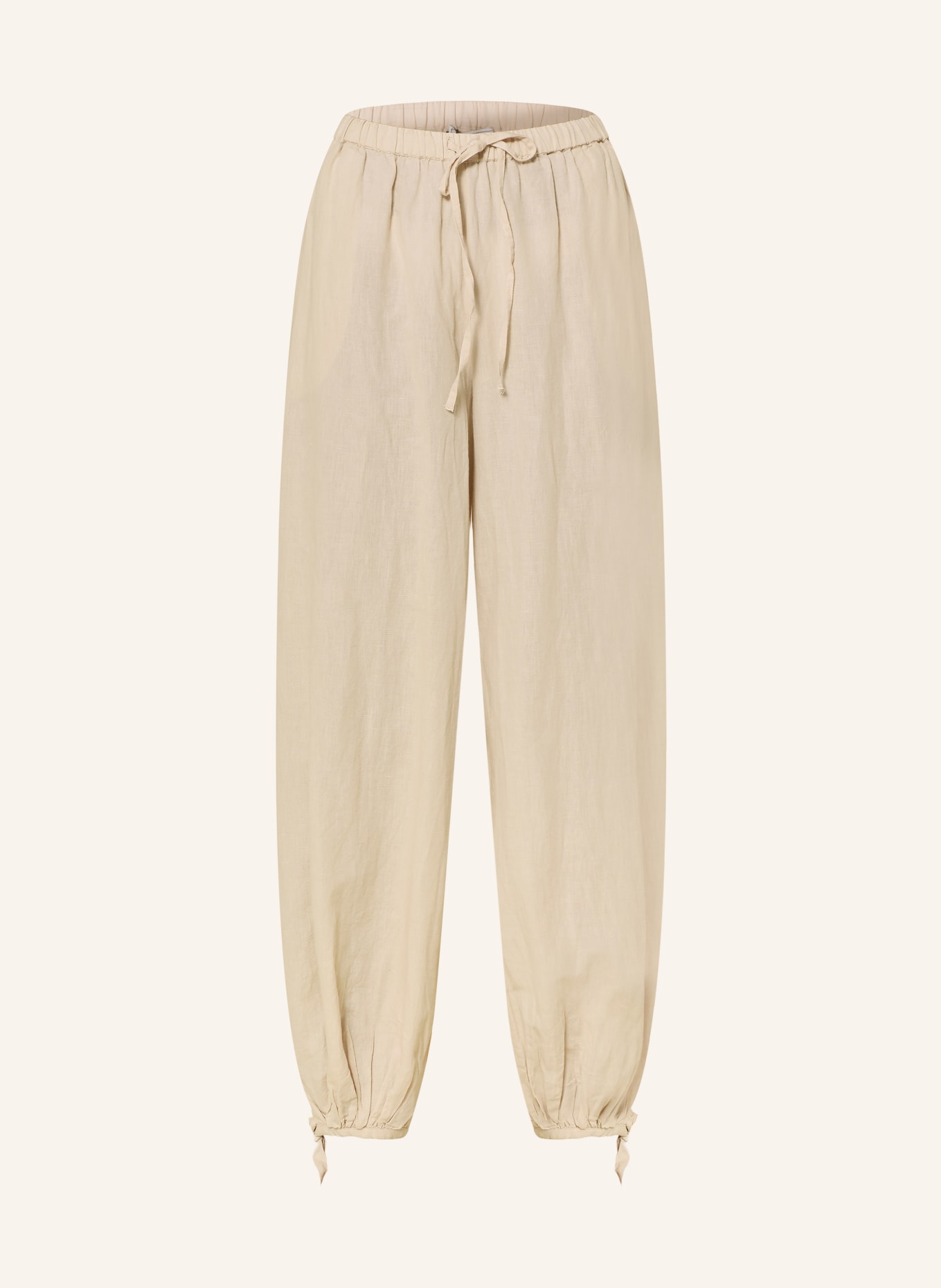 NEO NOIR Pantalon ROXANE en lin: BEIGE