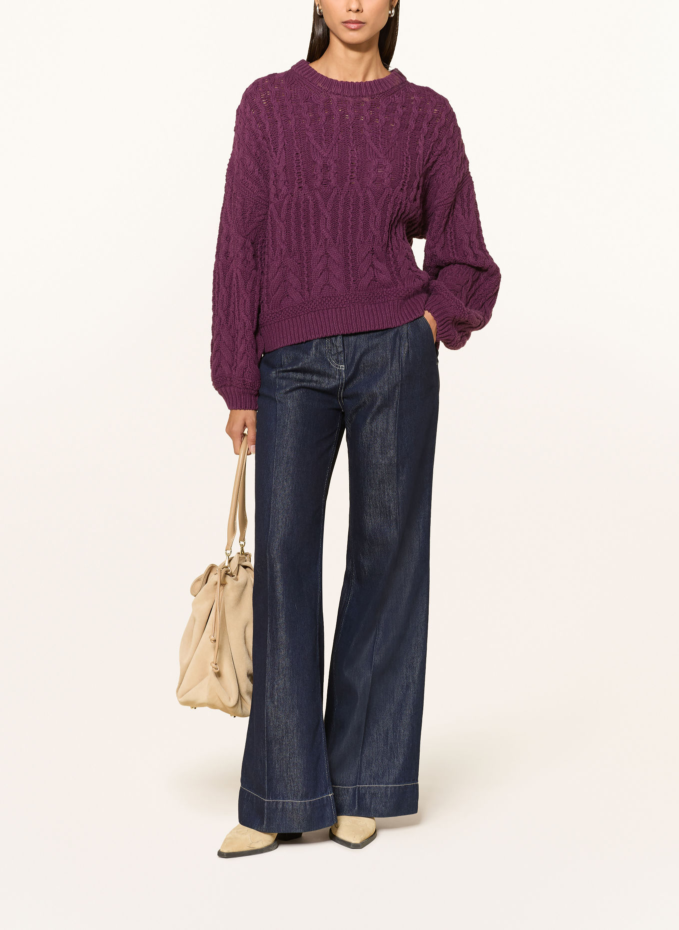 MSCH COPENHAGEN MSCHMARISELA Sweater: DARK PURPLE