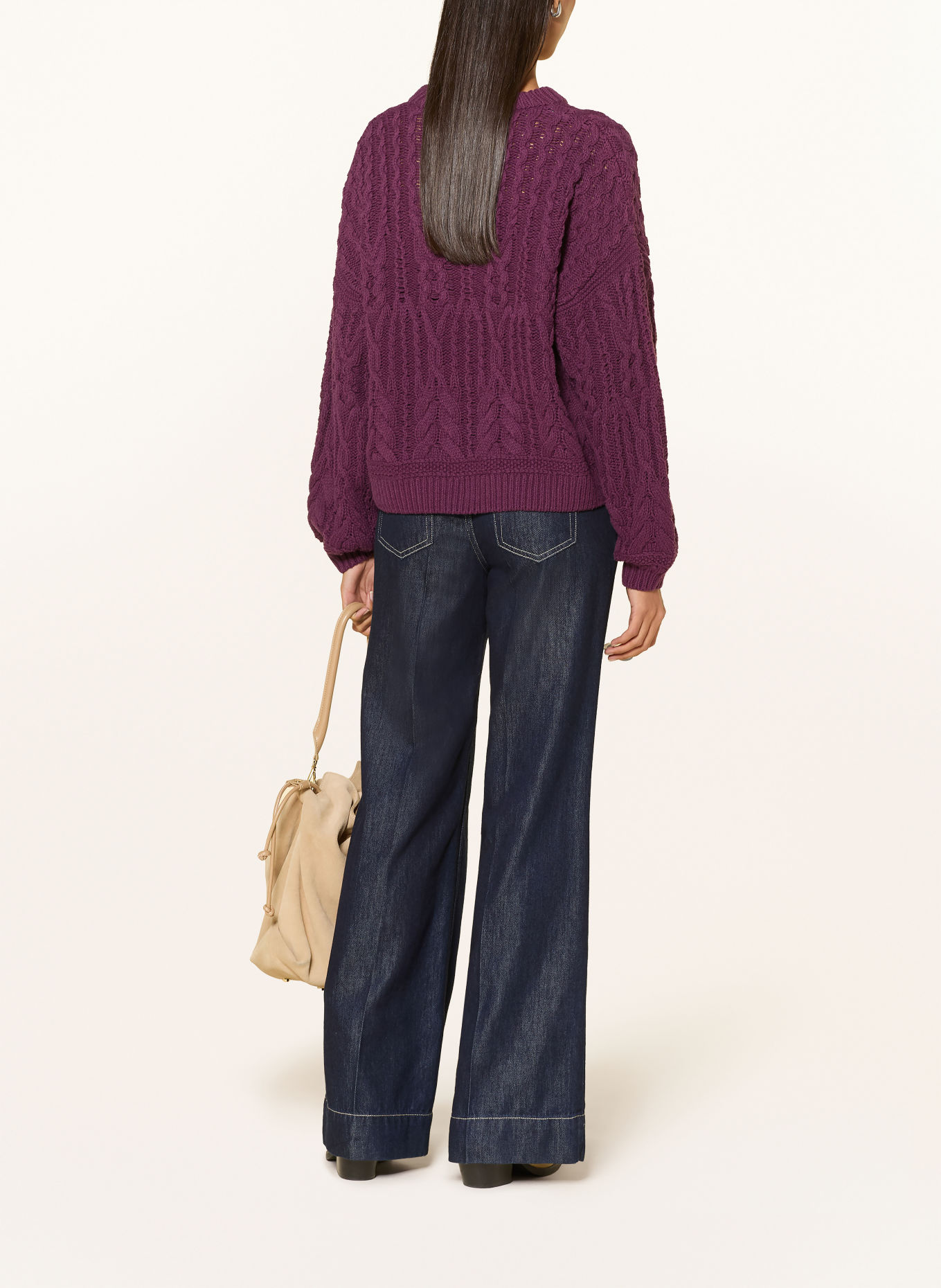 MSCH COPENHAGEN MSCHMARISELA Sweater: DARK PURPLE