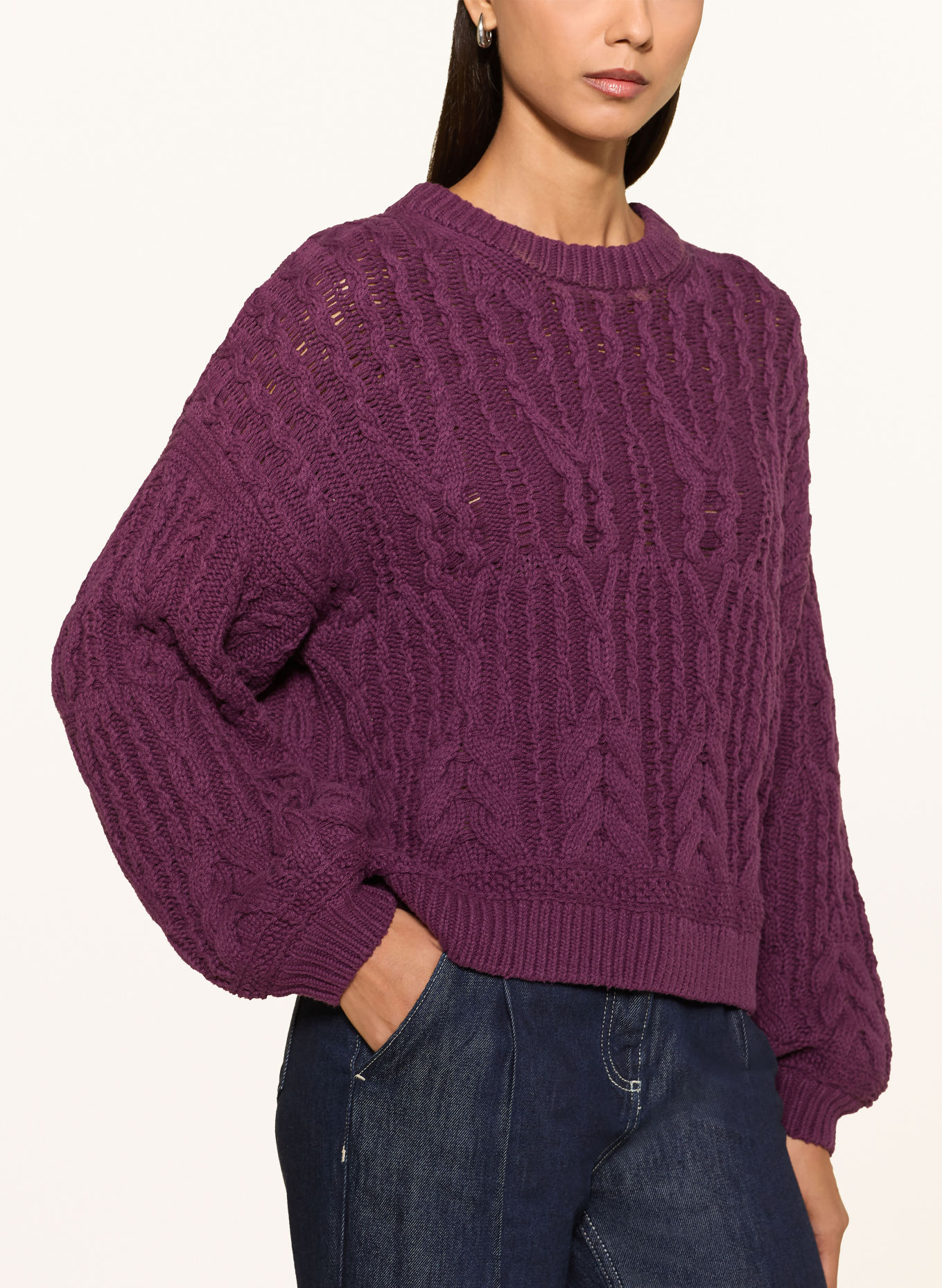MSCH COPENHAGEN MSCHMARISELA Sweater: DARK PURPLE