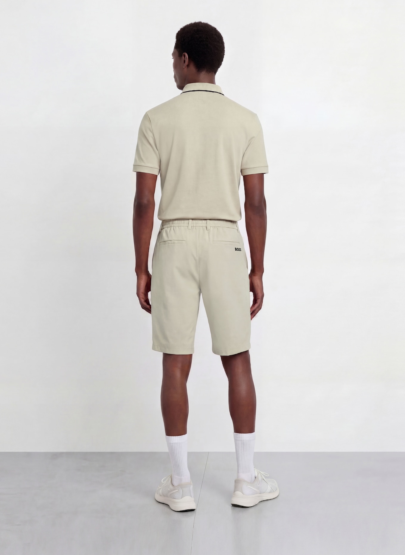 BOSS Golfshorts GOC Regular Fit: BEIGE
