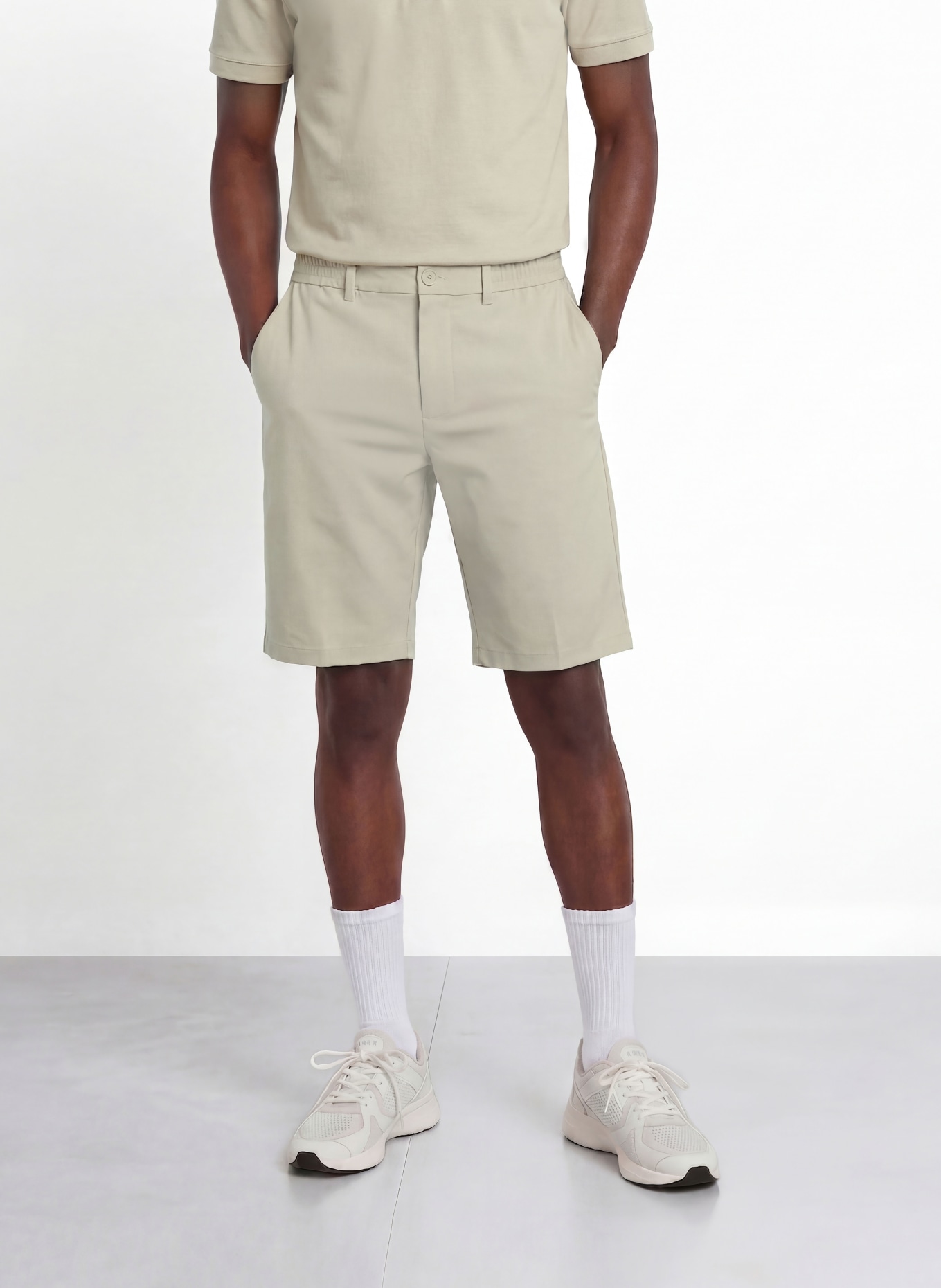 BOSS Golfshorts GOC Regular Fit: BEIGE
