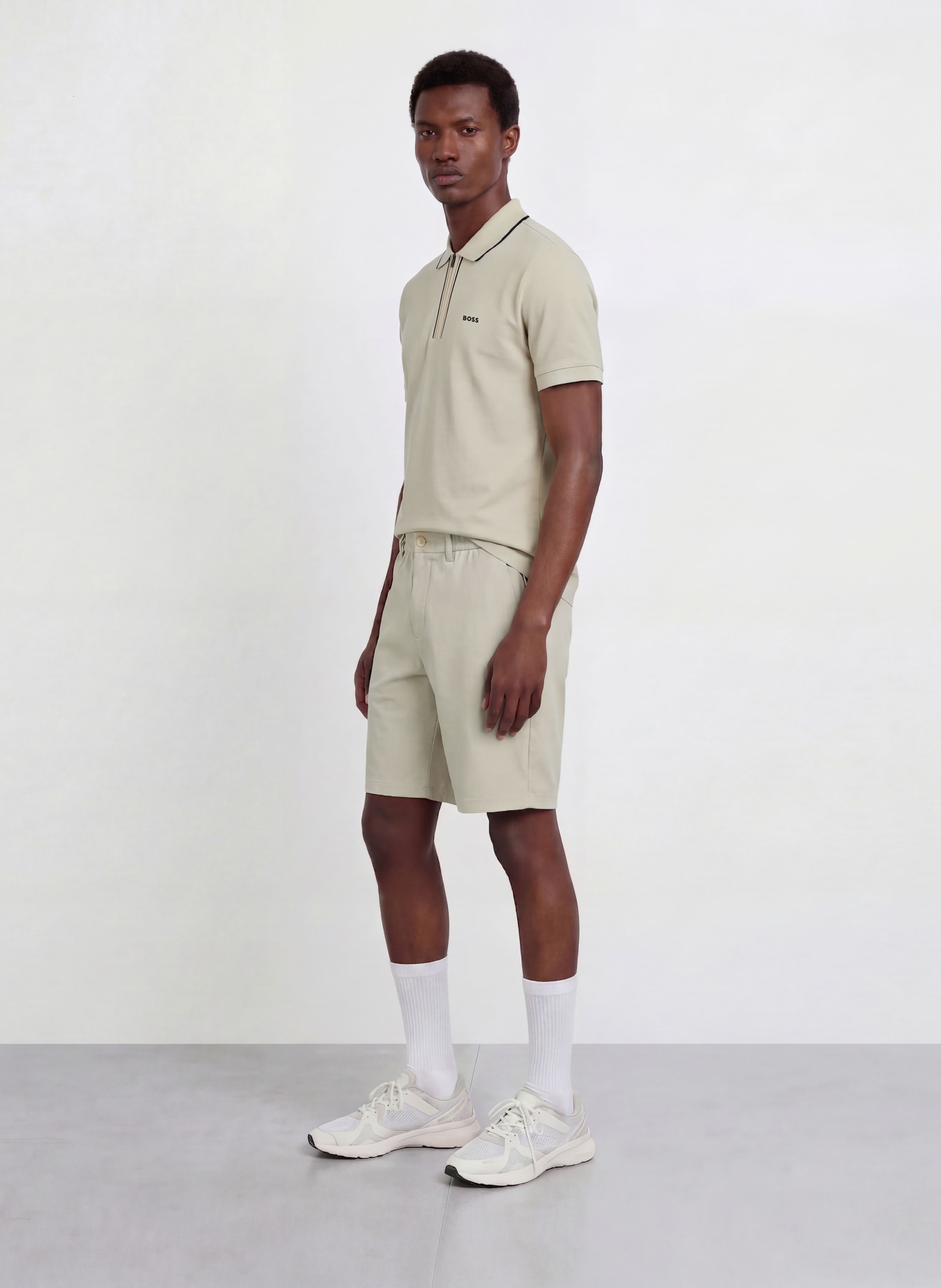 BOSS Golfshorts GOC Regular Fit: BEIGE