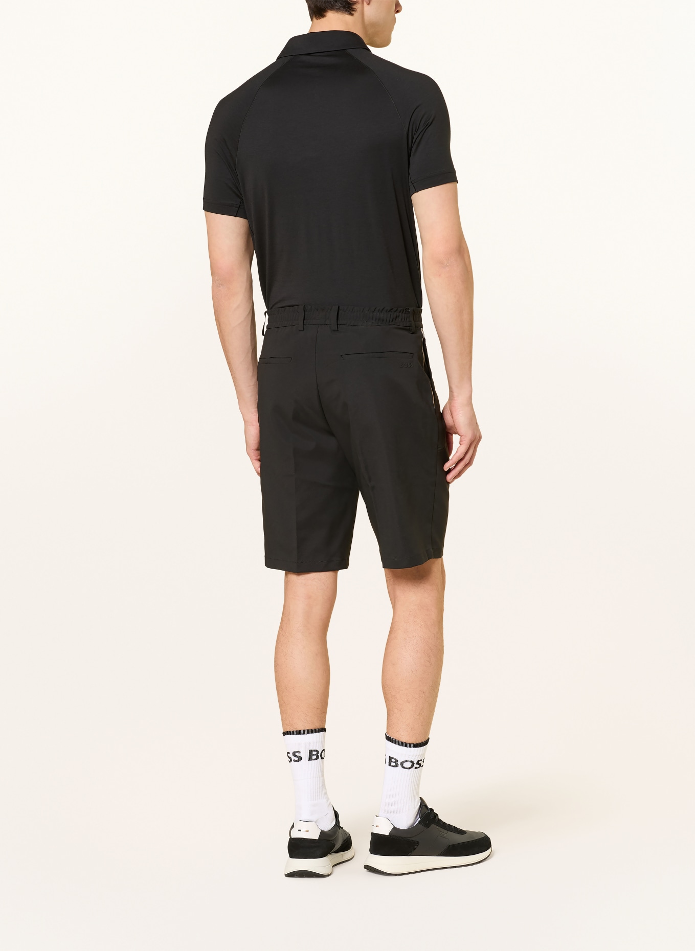 BOSS GOC Regular Fit Golf Shorts: BLACK