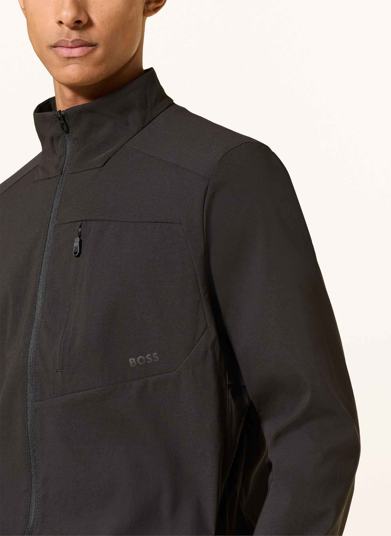 BOSS Funktionsjacke: SCHWARZ