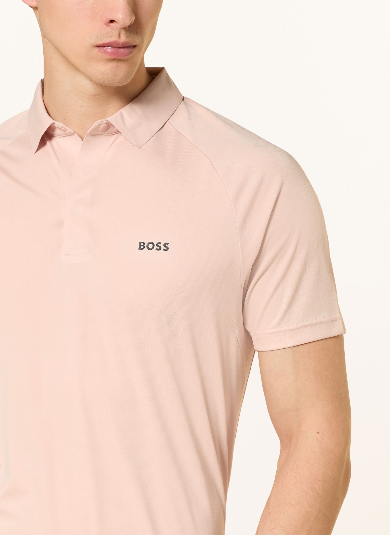 BOSS GOC Regular Fit Performance Polo Shirt: ROSE