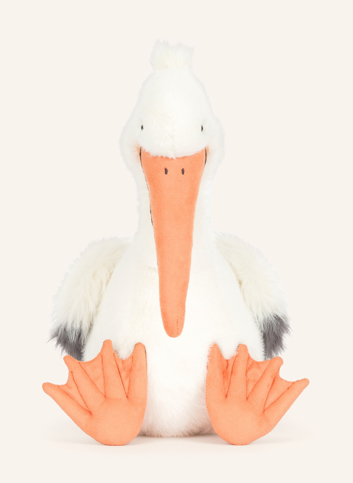 Jellycat Knuffel KELI PELICAN: WIT / ORANJE / ZWART