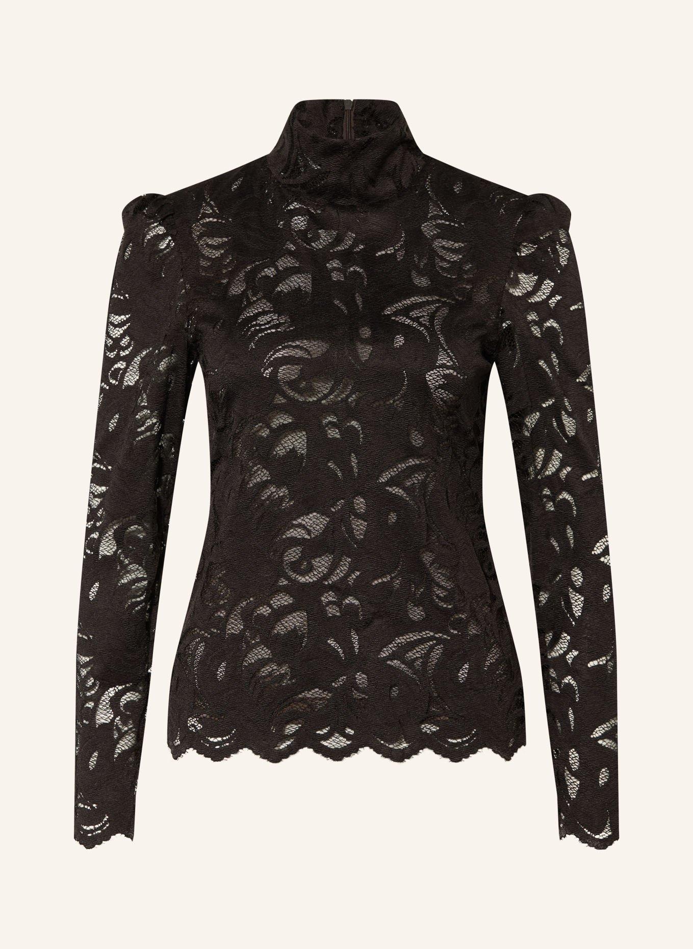 van Laack Blusenshirt VL-CADOA-LV aus Spitze: SCHWARZ