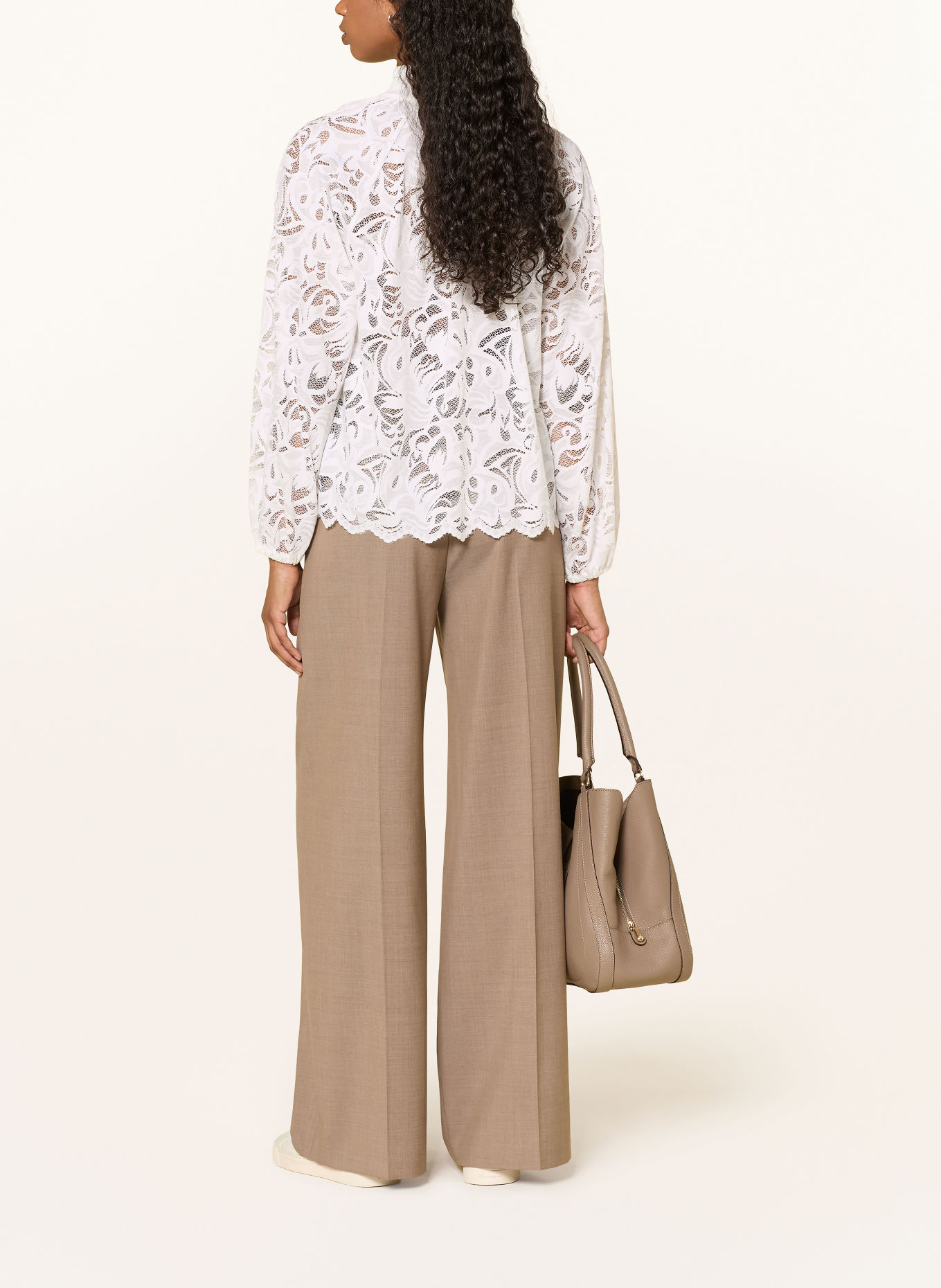van Laack Blusenshirt VL-YEMINA-XX aus Spitze: WEISS