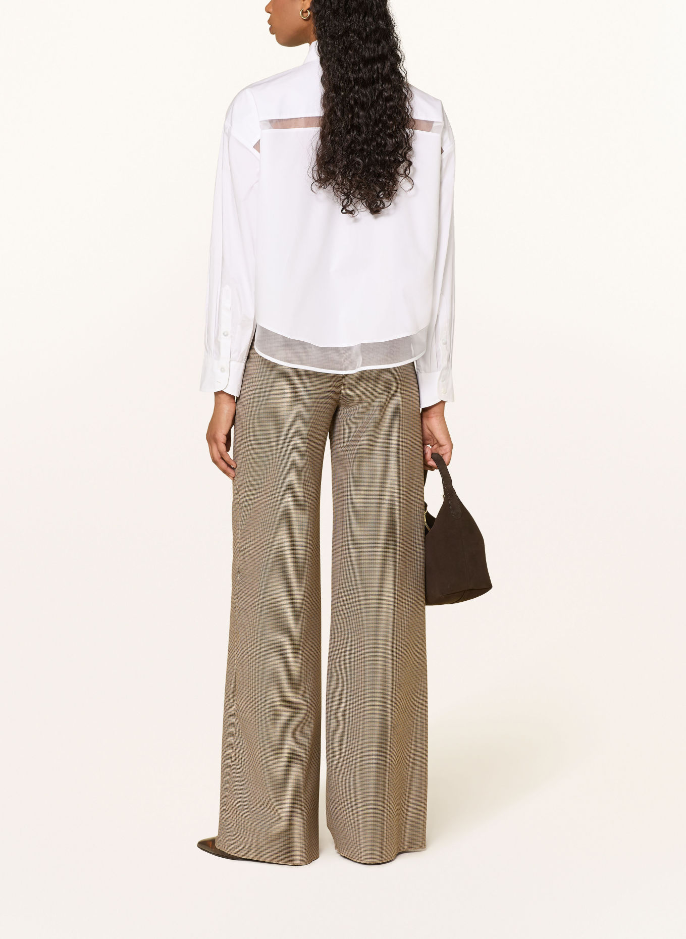 van Laack Overhemdblouse VL-ANELYA-F in gemengde stof: WIT