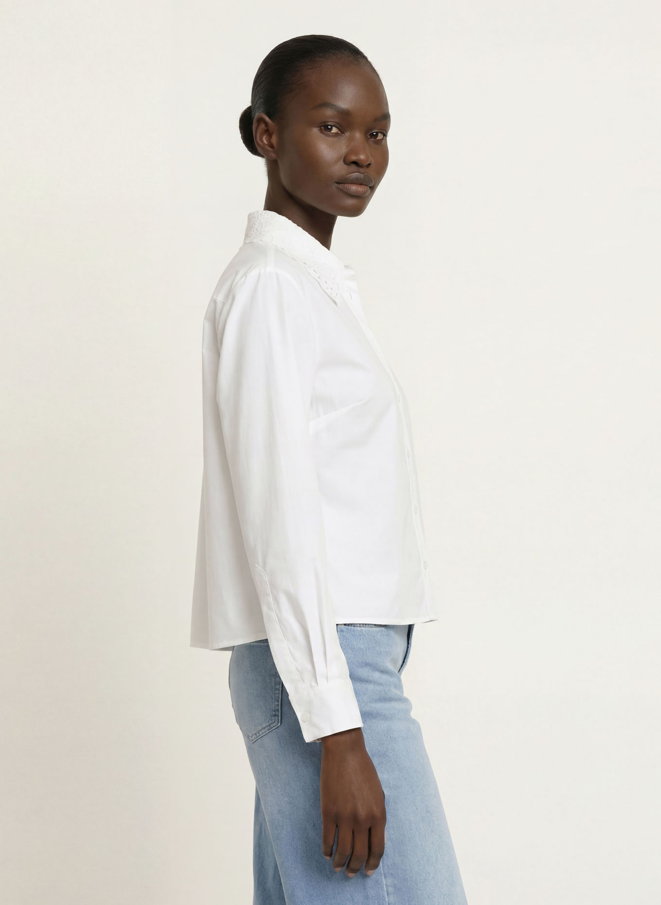 van Laack Overhemdblouse VL-FLOKAS-APPL: WIT