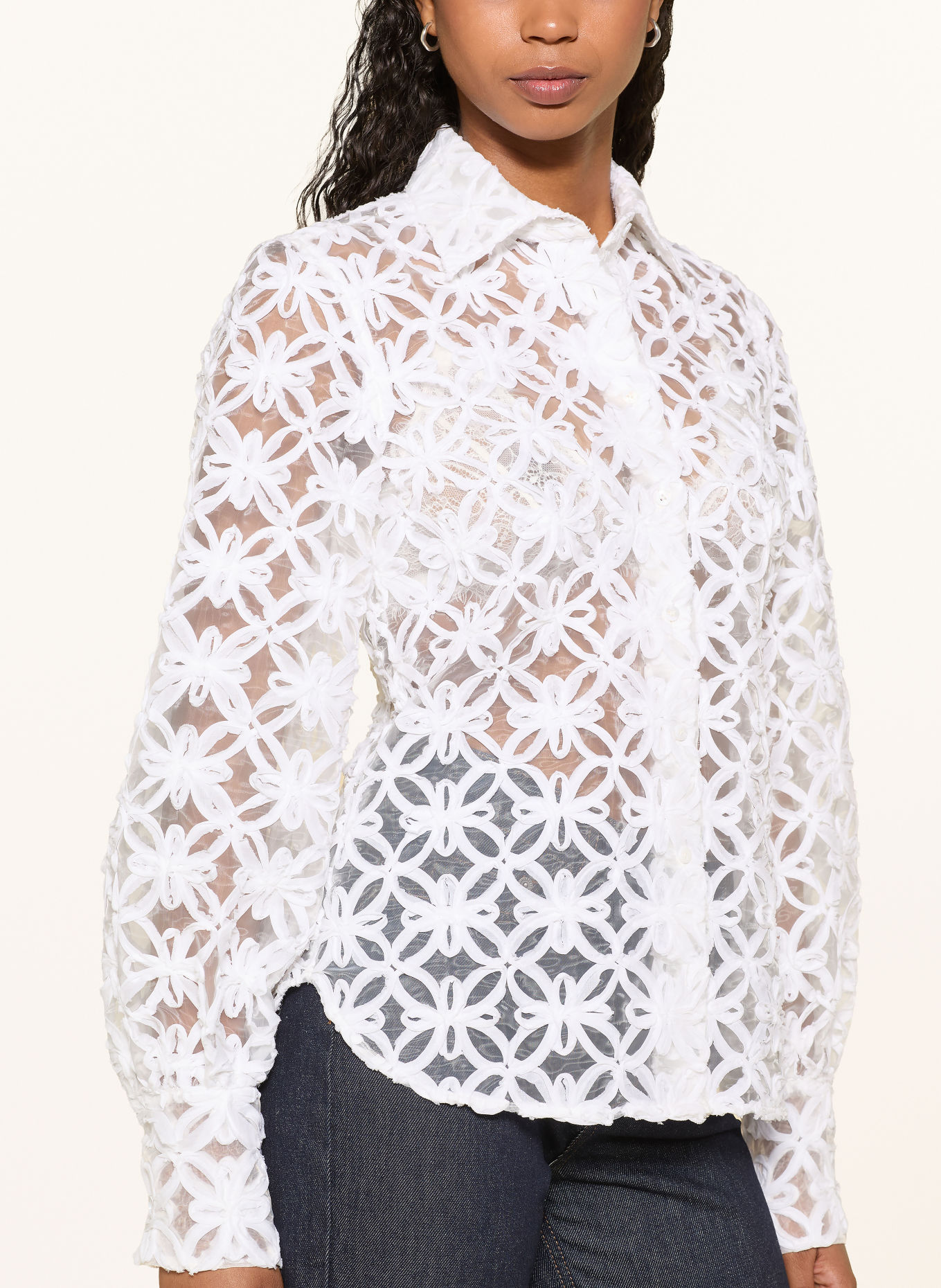 van Laack Overhemdblouse VL-CELLINA-XX: WIT