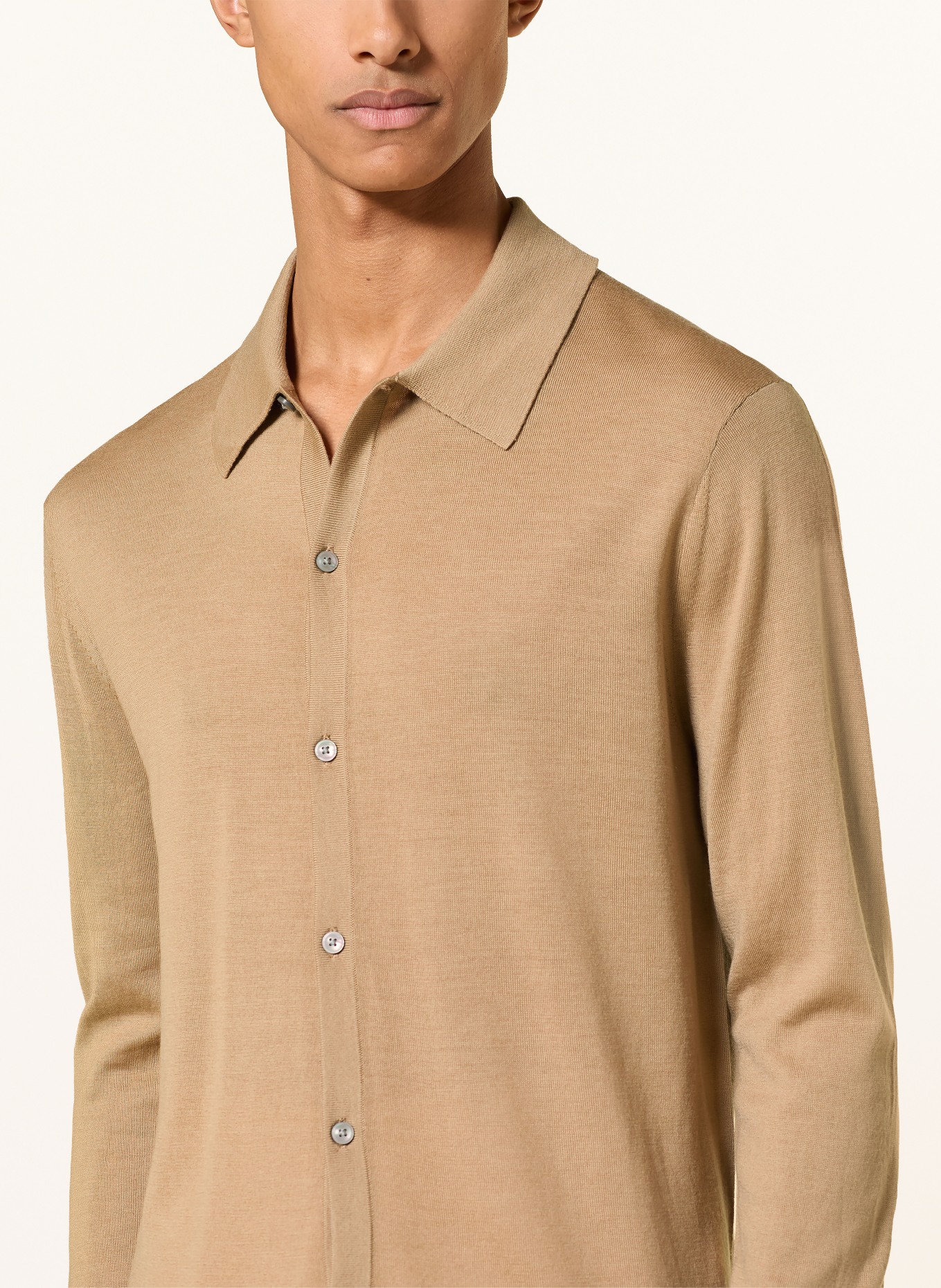 TIGER OF SWEDEN Košile VERKLIN Slim Fit: VELBLOUDÍ