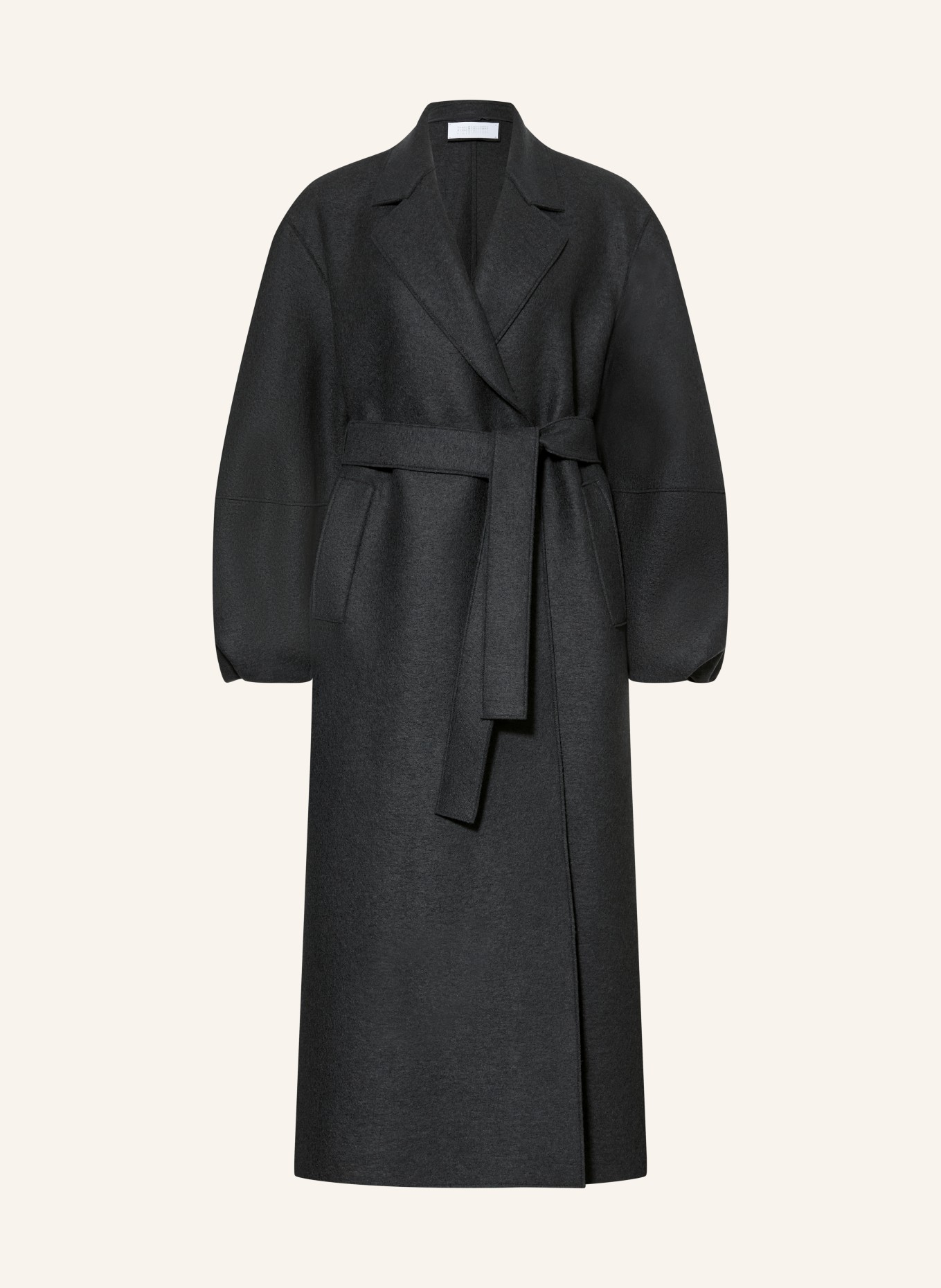 HARRIS WHARF LONDON Wollmantel: SCHWARZ