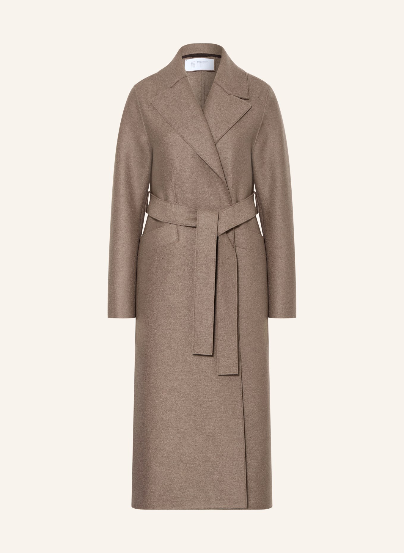 HARRIS WHARF LONDON Wool coat: TAUPE