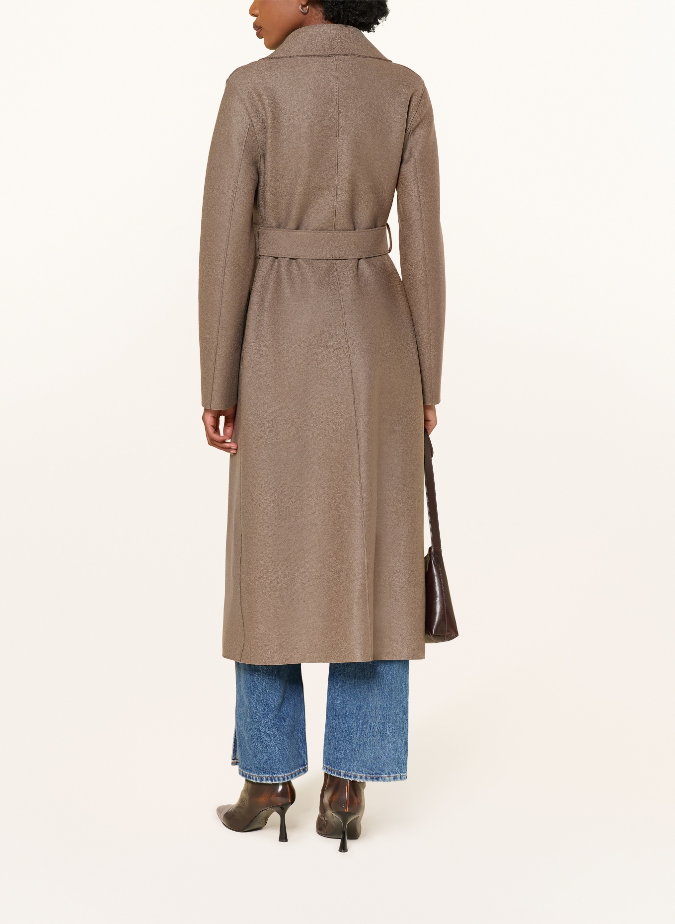 HARRIS WHARF LONDON Wool coat: TAUPE