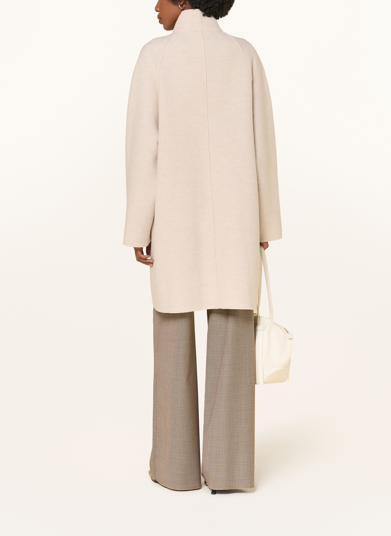 HARRIS WHARF LONDON Wool coat: LIGHT BROWN