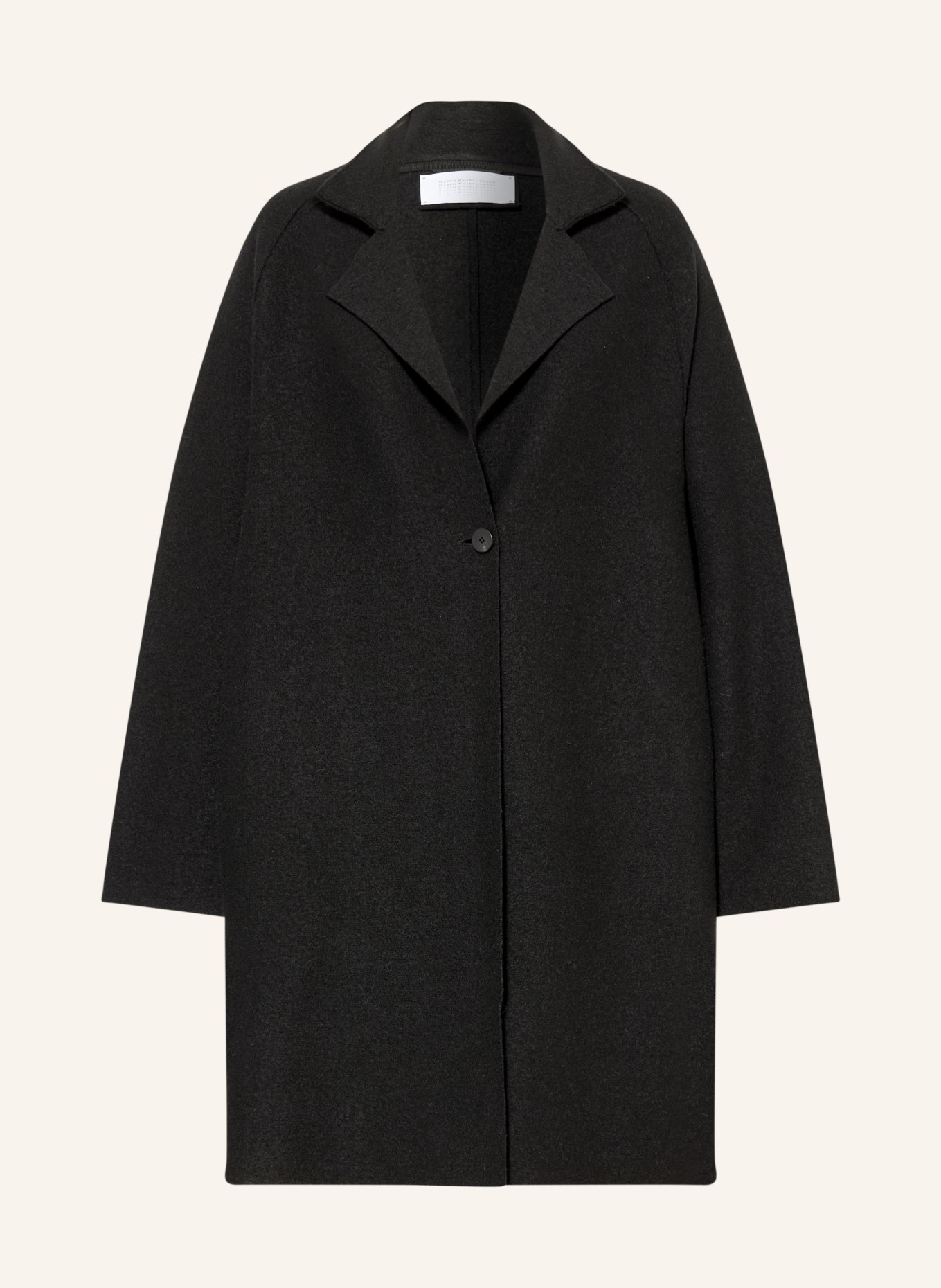 HARRIS WHARF LONDON Wollmantel: SCHWARZ