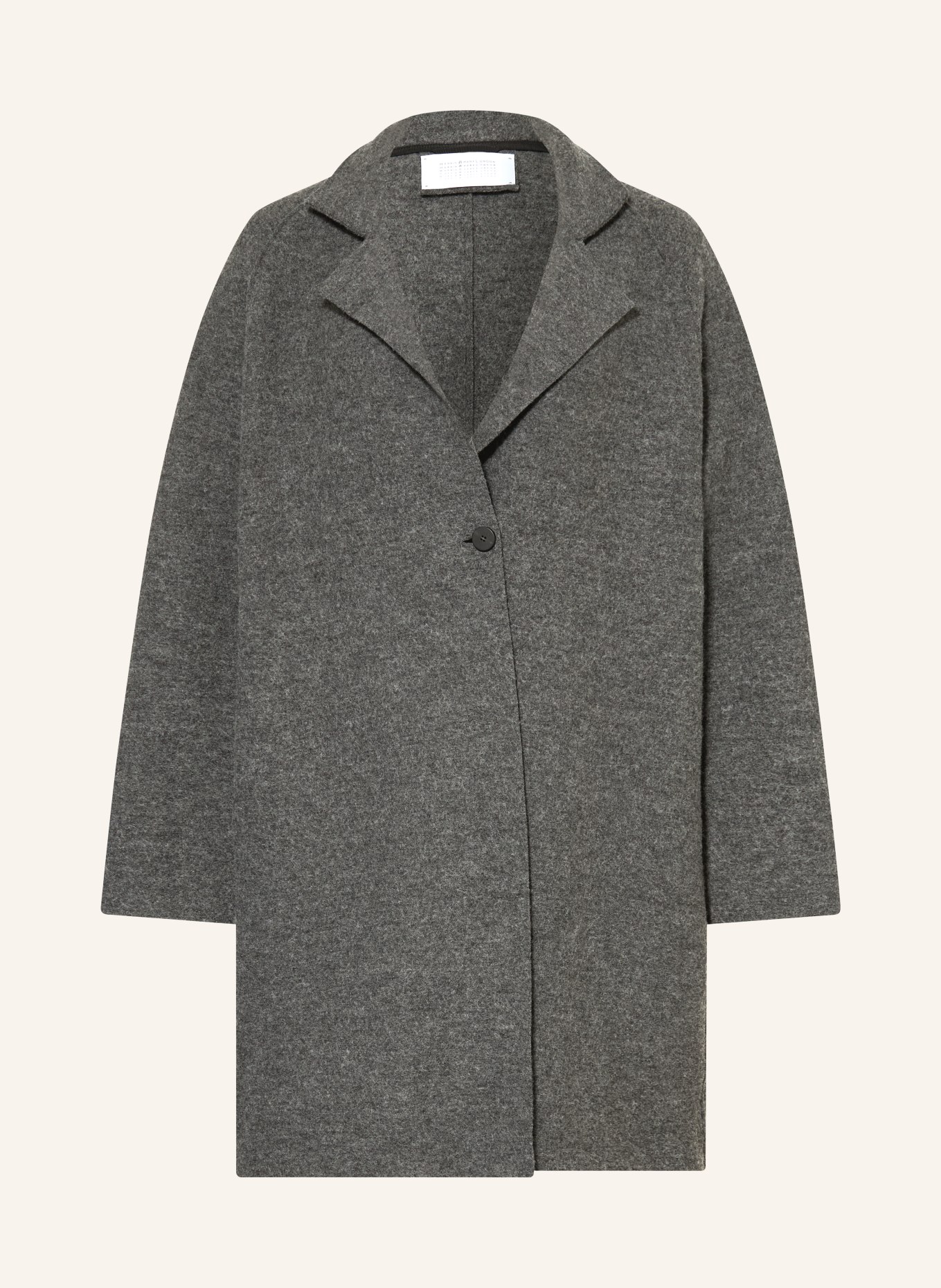 HARRIS WHARF LONDON Wool coat: GRAY