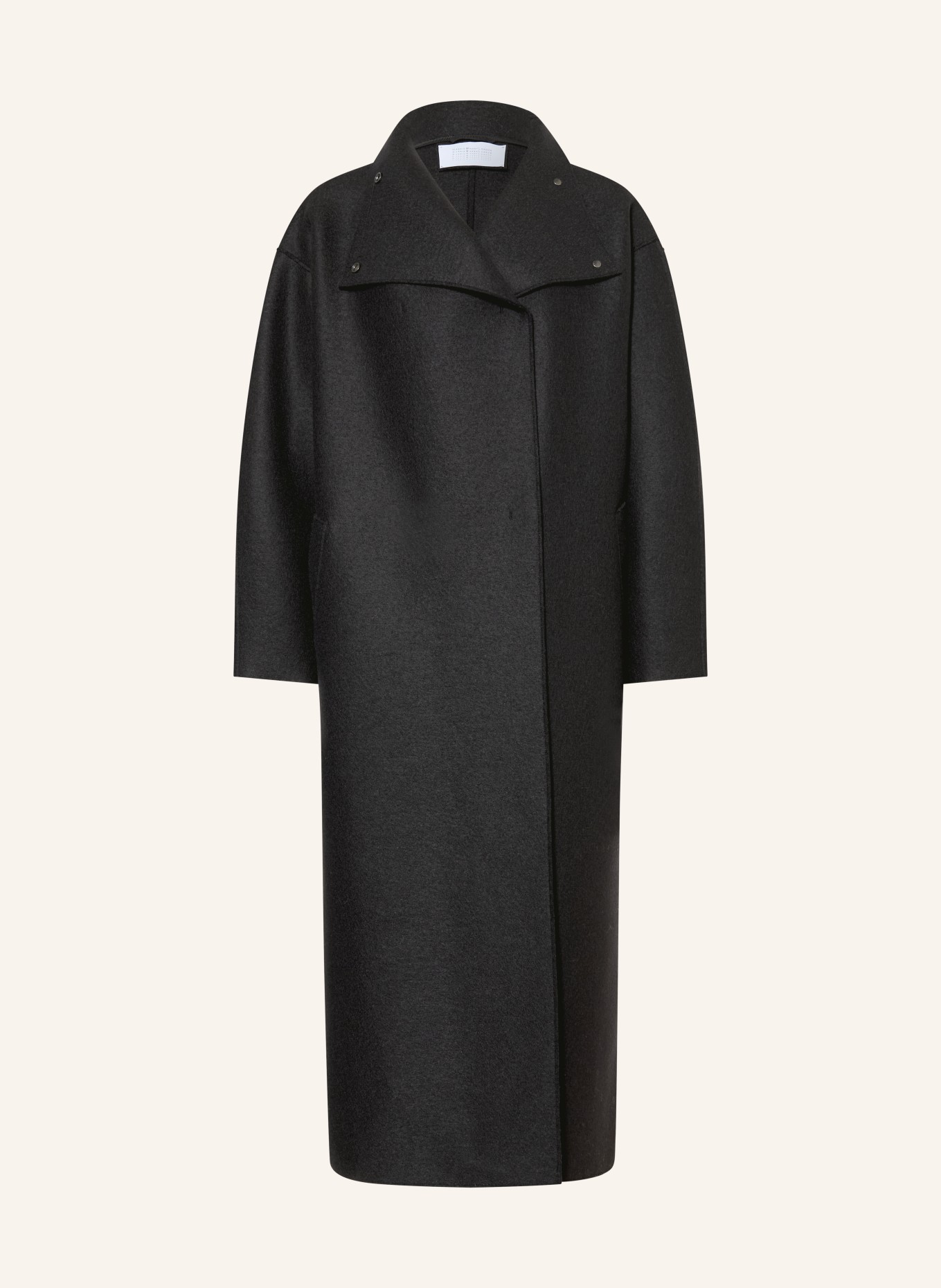 HARRIS WHARF LONDON Wollmantel: SCHWARZ