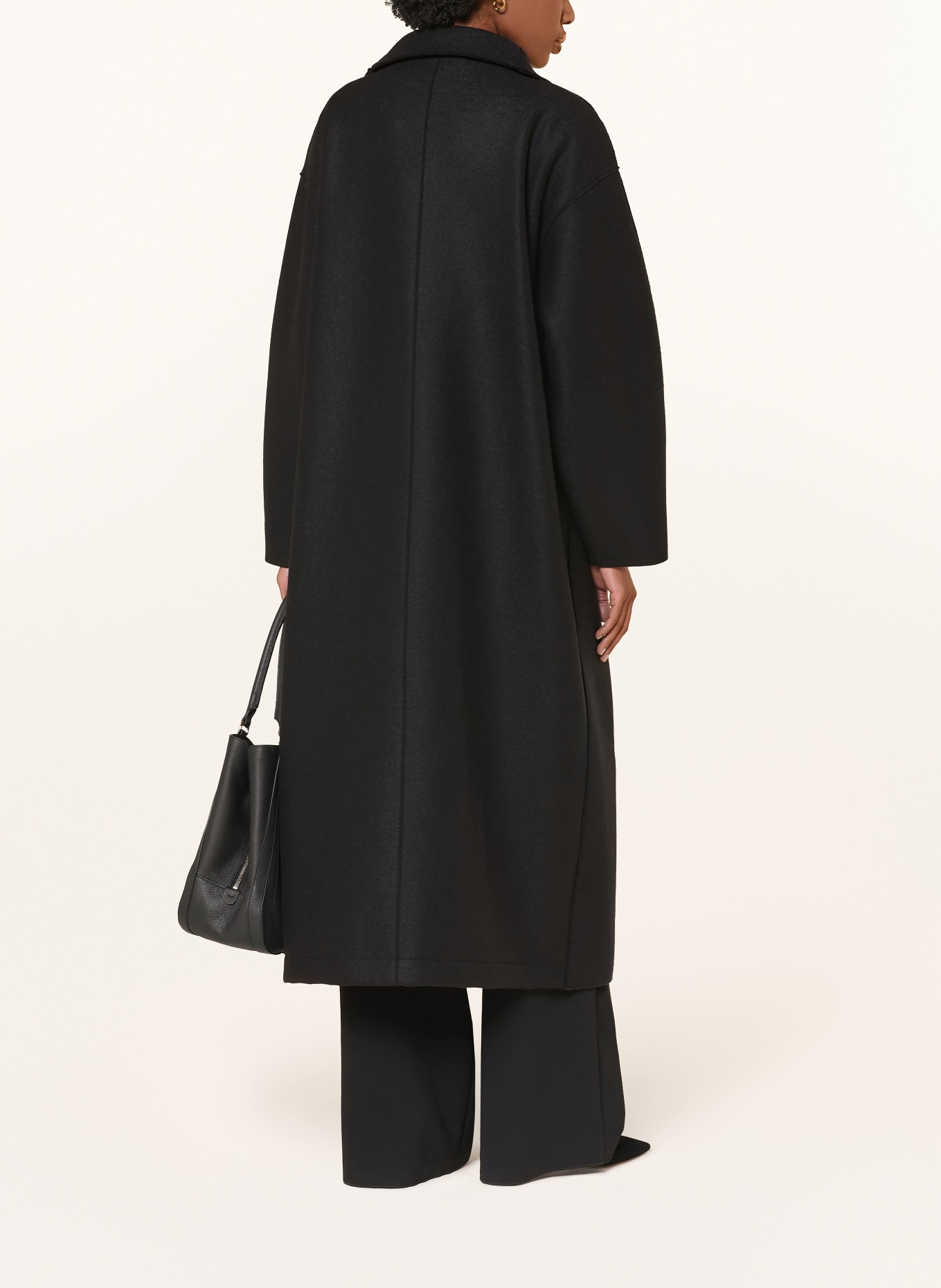 HARRIS WHARF LONDON Wollmantel: SCHWARZ