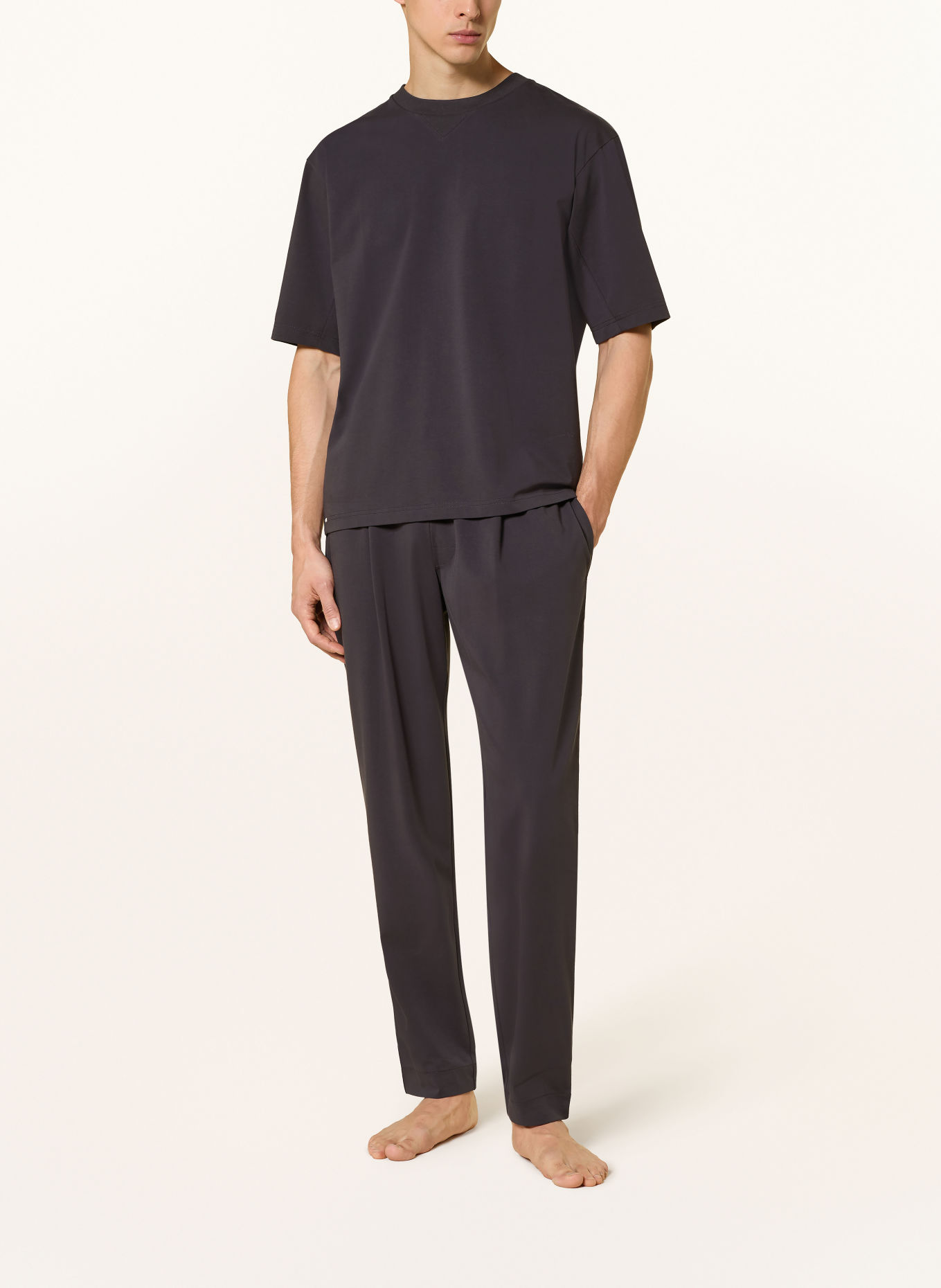 SCHIESSER Loungebroek MIX+RELAX: DONKERGRIJS
