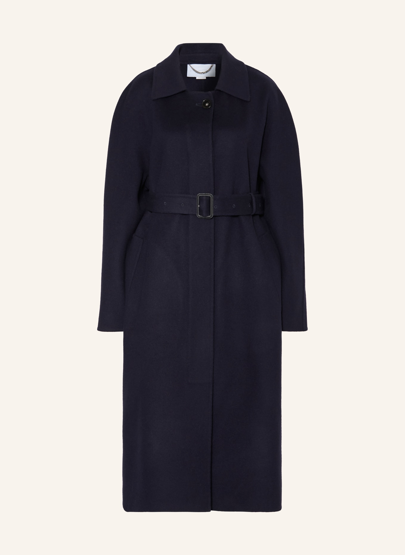 STELLA McCARTNEY Wool coat: DARK BLUE