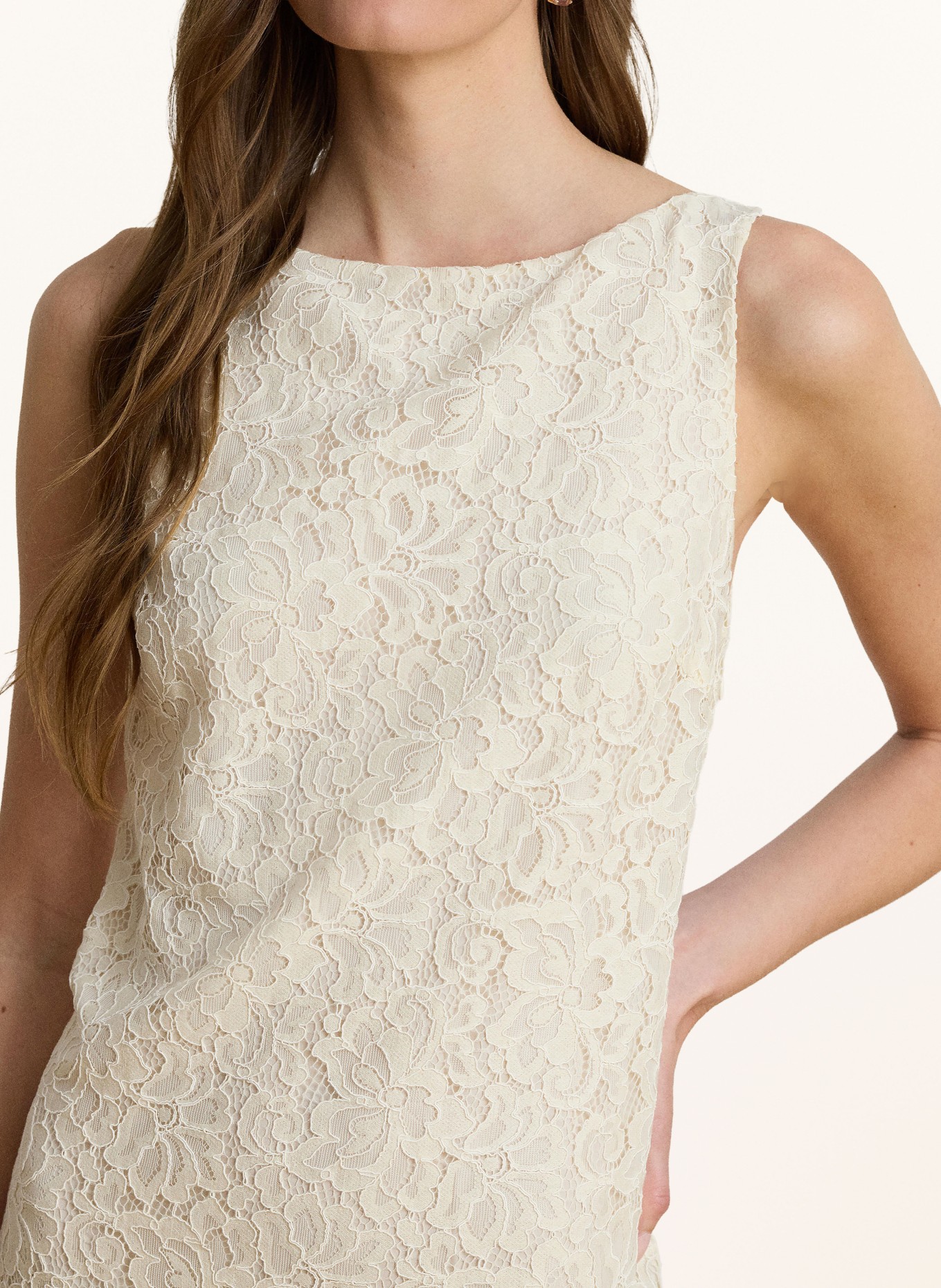 LAUREN RALPH LAUREN Cocktailkleid: CREME