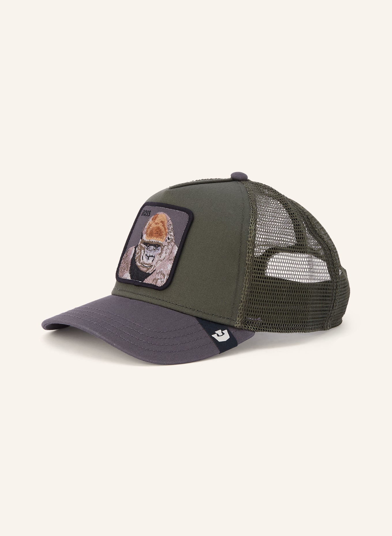 GOORIN BROS. Pet BOSS TRUCKER: DONKERGROEN / DONKERGRIJS