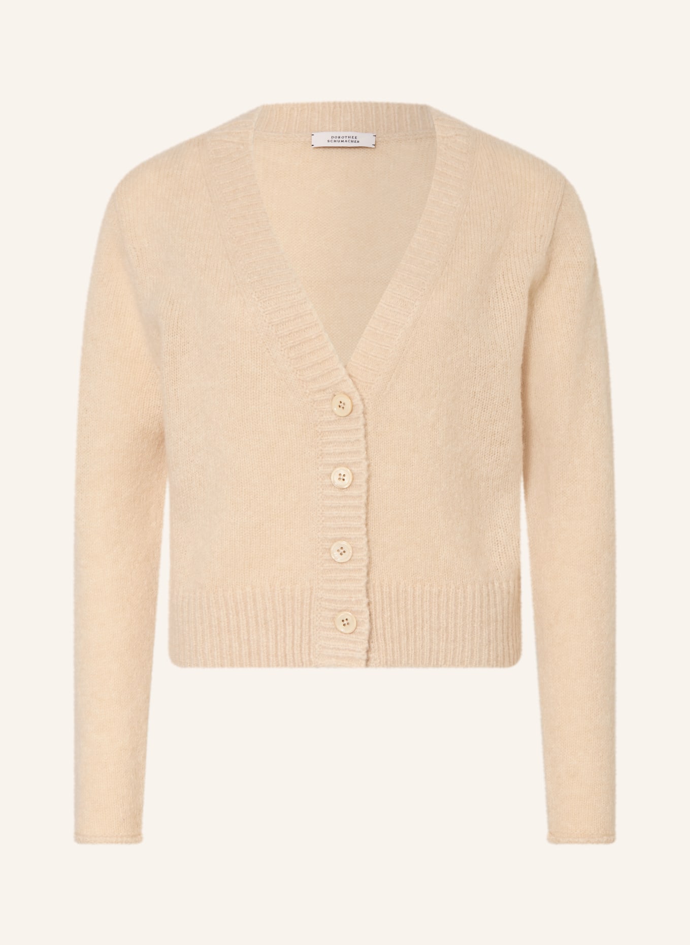 DOROTHEE SCHUMACHER LUXURY LOVE cashmere cardigan: BEIGE