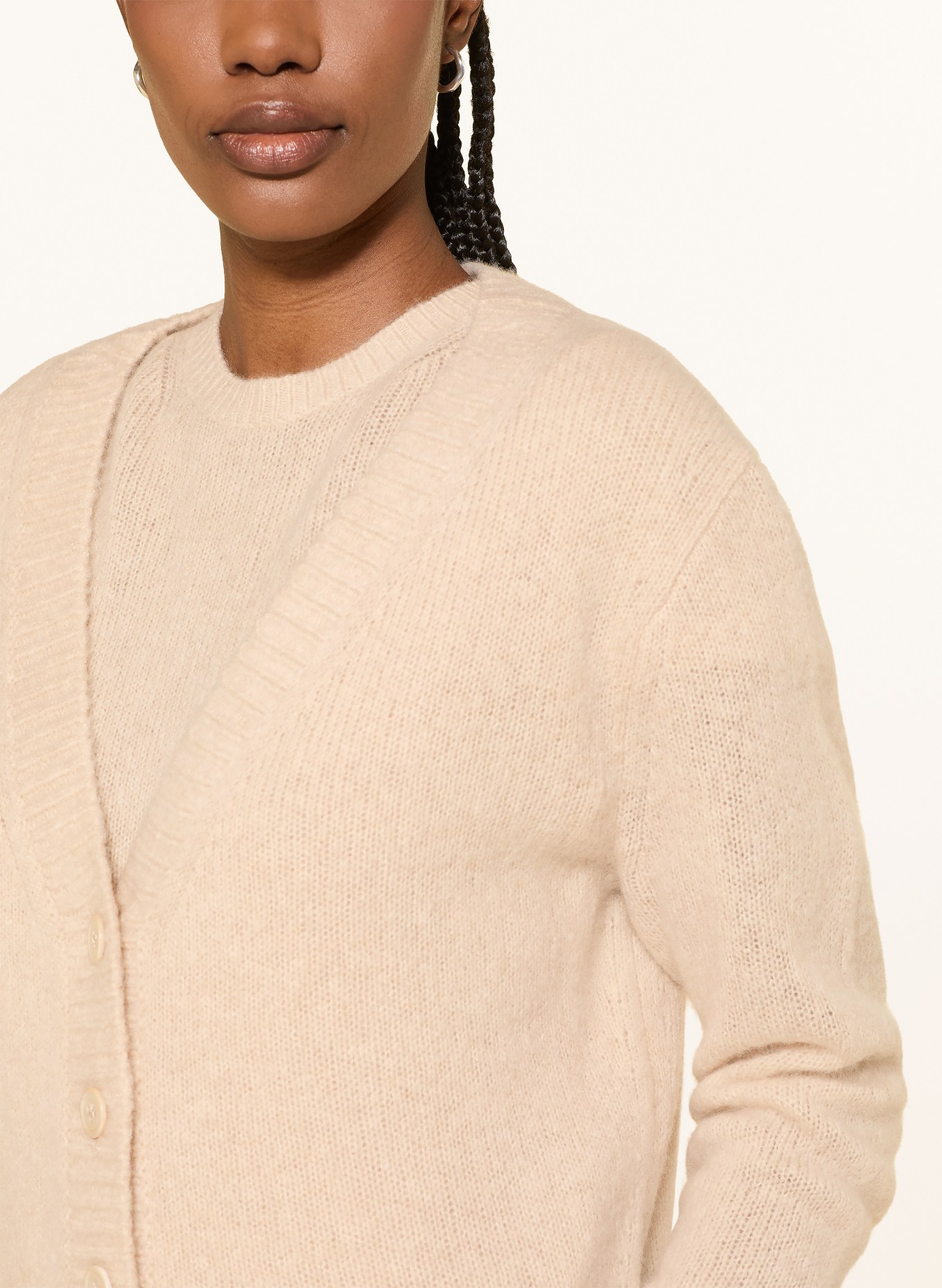 DOROTHEE SCHUMACHER LUXURY LOVE cashmere cardigan: BEIGE