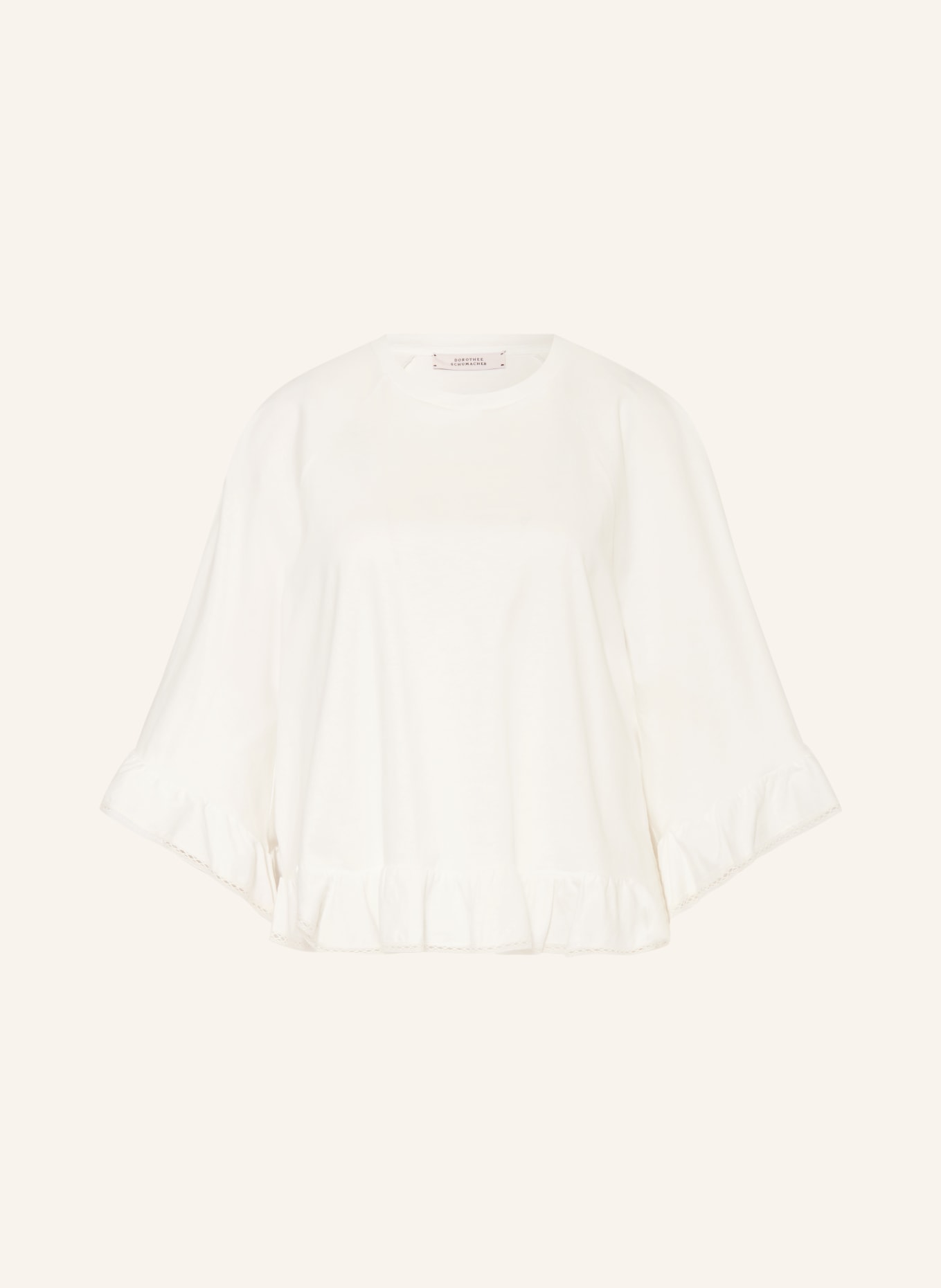 DOROTHEE SCHUMACHER Off-shoulder-shirt SOFT VOLUME: HVID