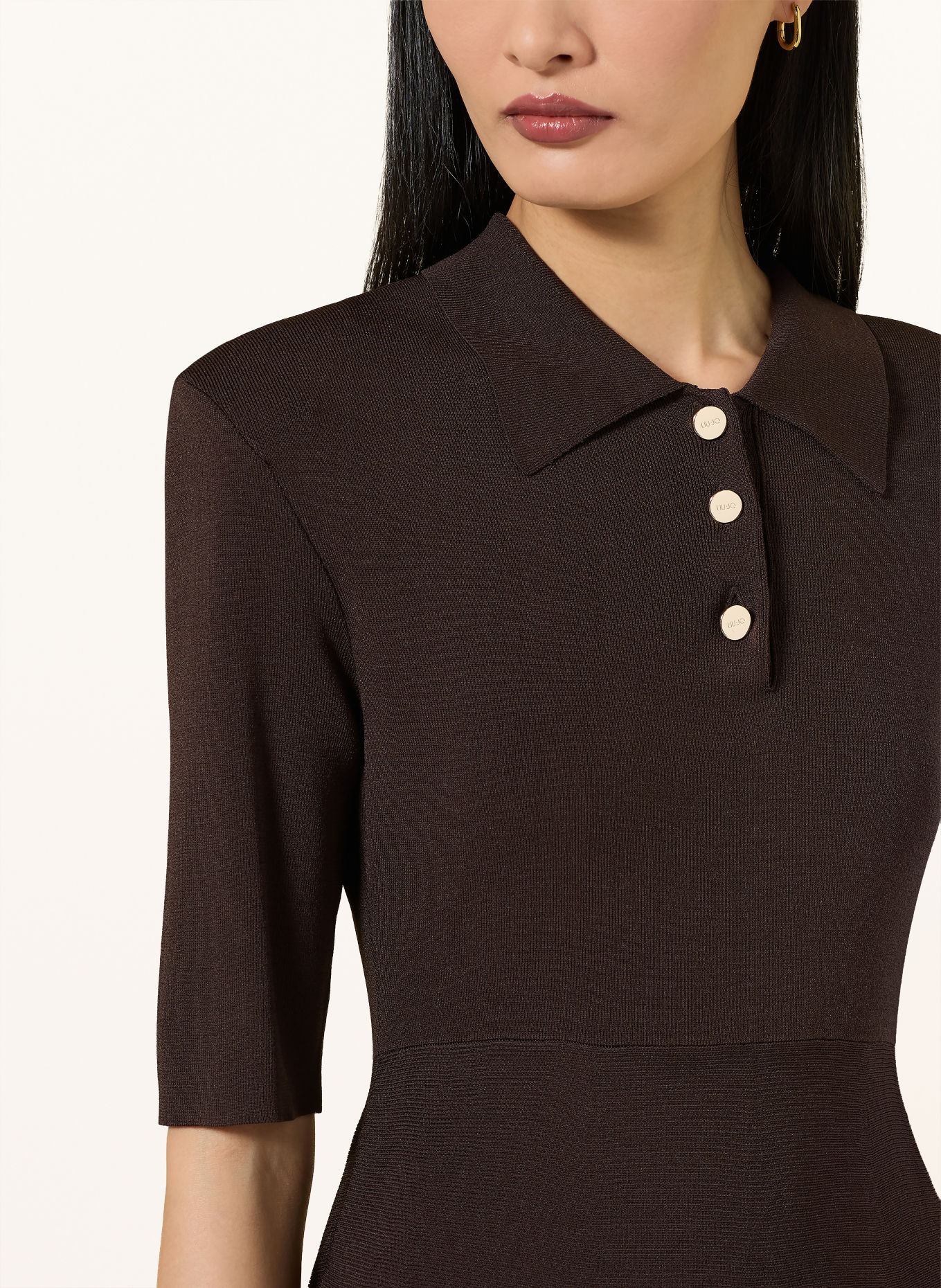 LIU JO Strickkleid: DUNKELBRAUN