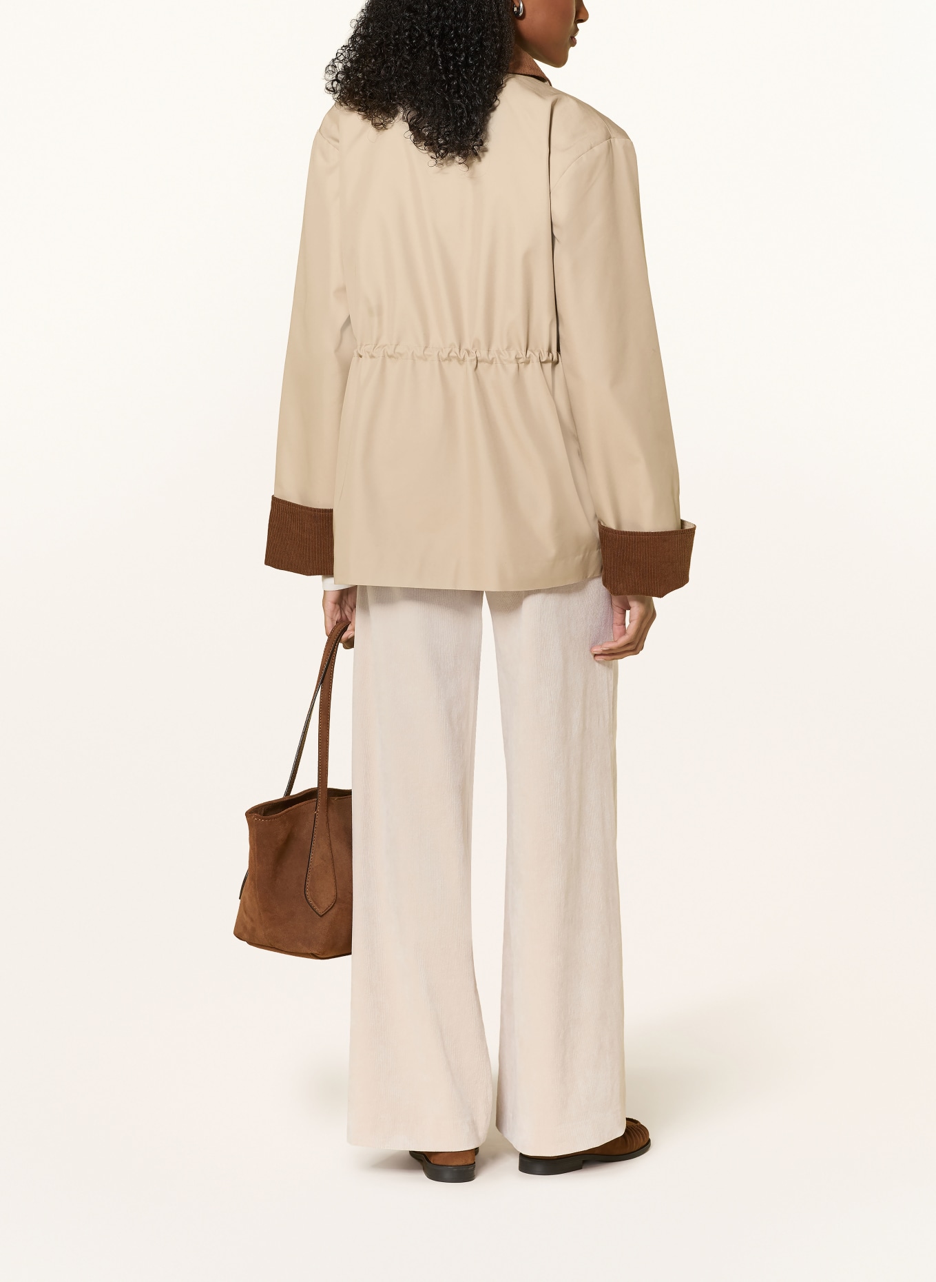 MAC DAYDREAM CLAYTON corduroy Marlene pants: ECRU