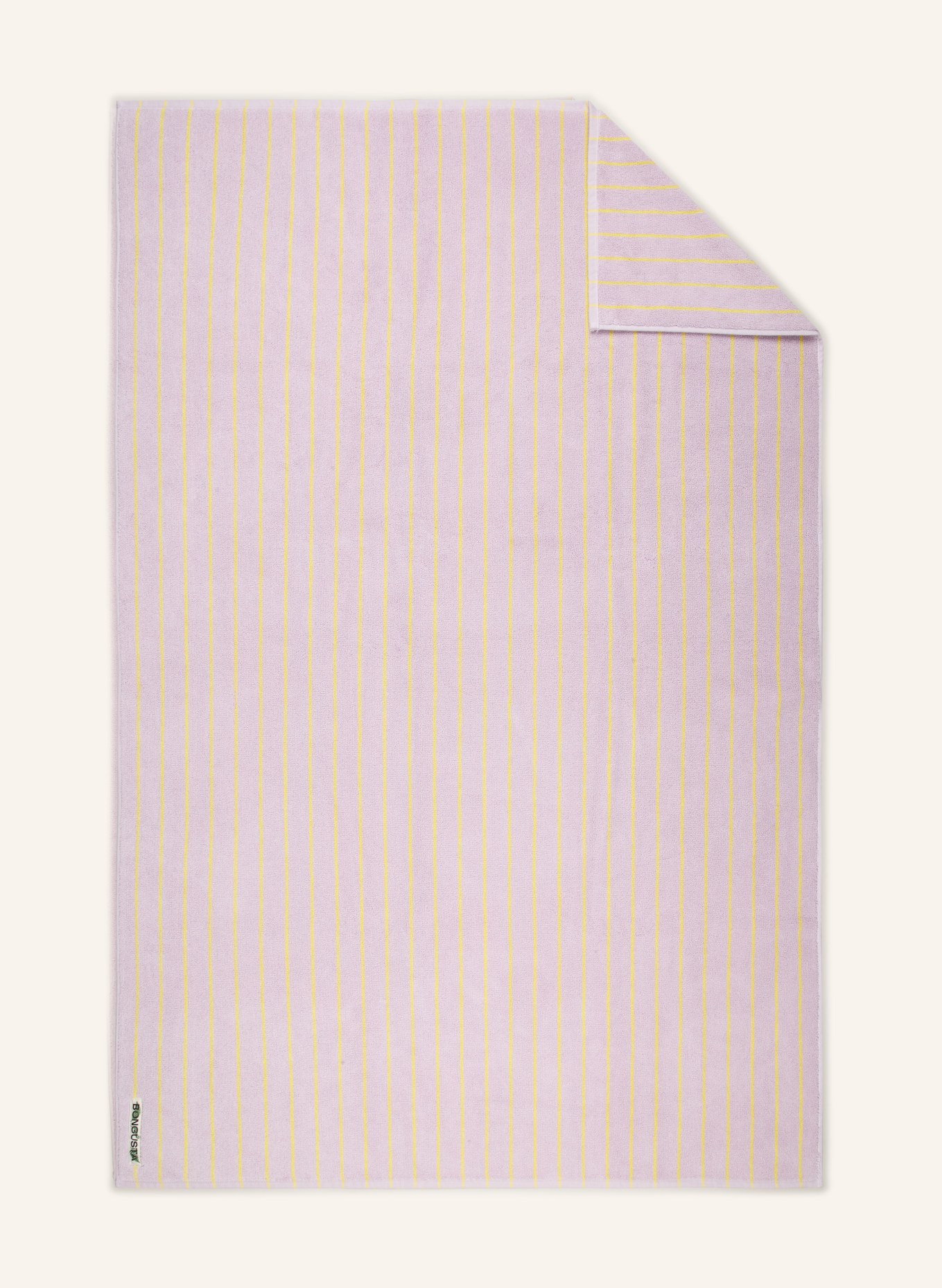 BONGUSTA NARAM Beach Towel: LIGHT PURPLE / NEON YELLOW