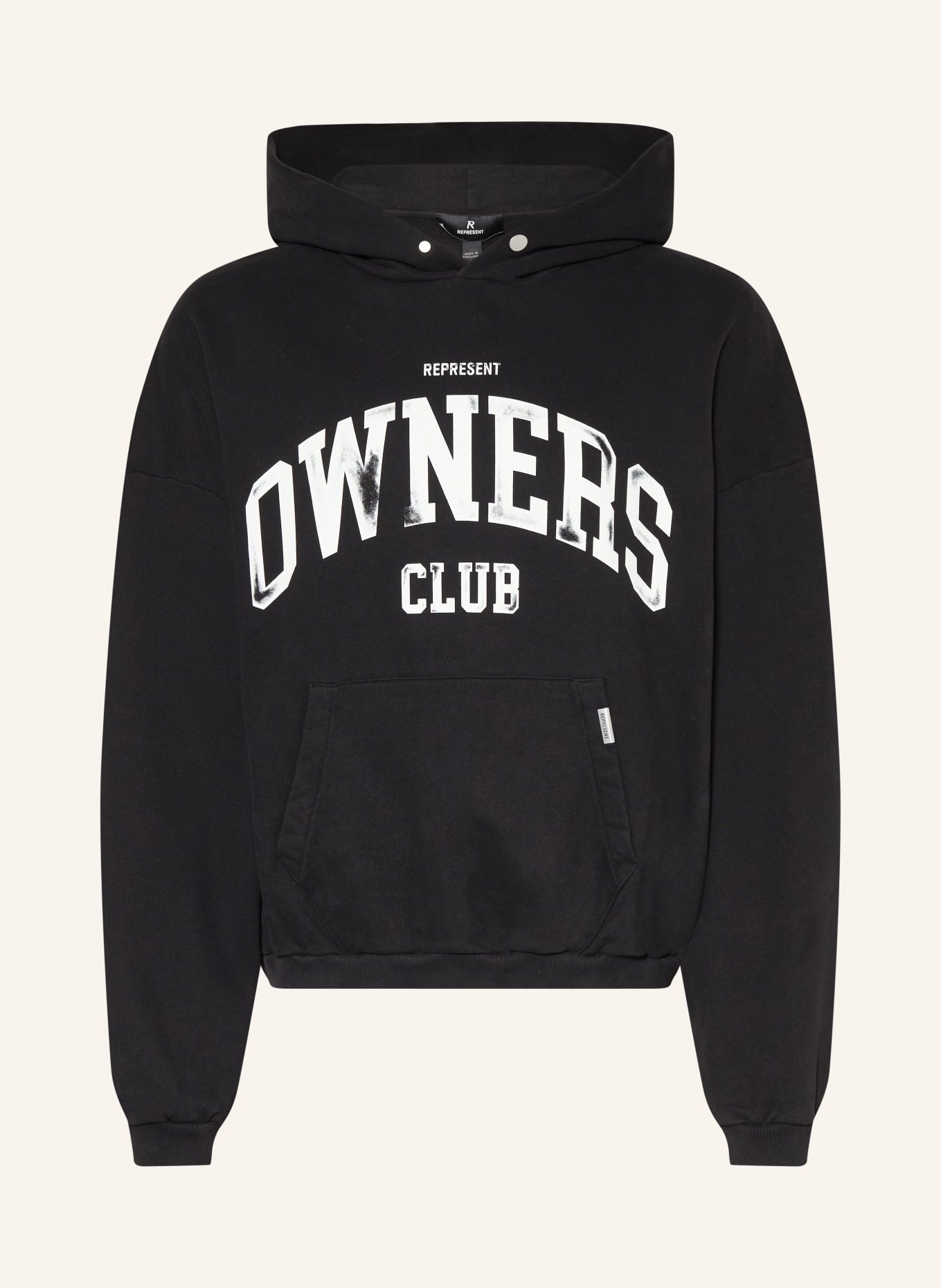 REPRESENT Hoodie OWNERS: SCHWARZ / WEISS
