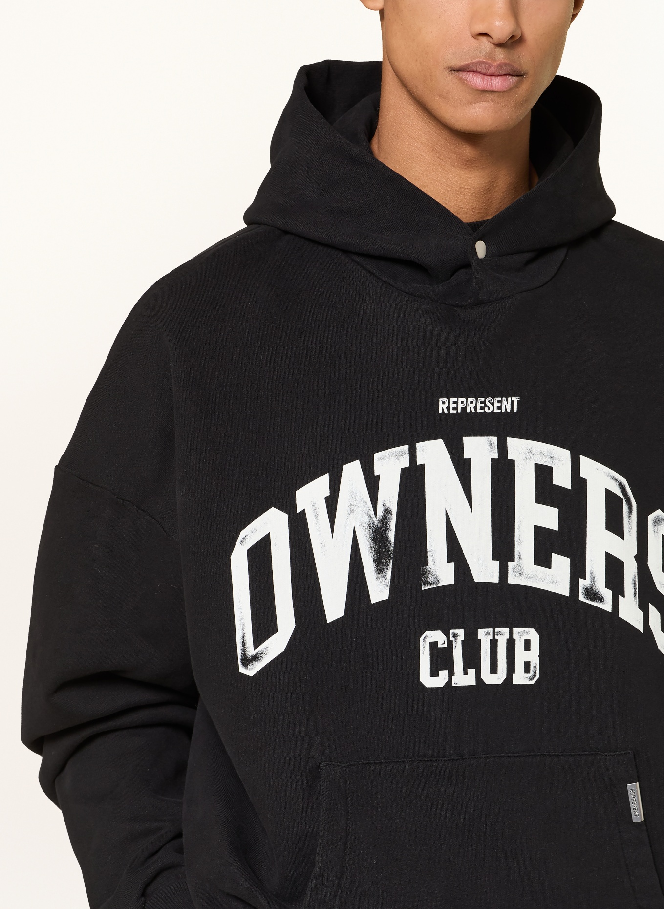 REPRESENT Hoodie OWNERS: SCHWARZ / WEISS