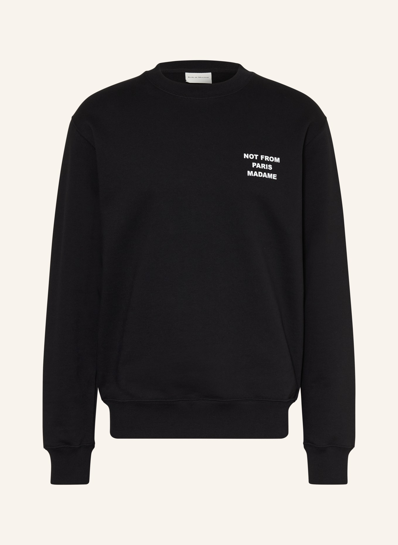DRÔLE DE MONSIEUR Sweat-shirt LE SWEAT-SHIRT SLOGAN: NOIR / BLANC