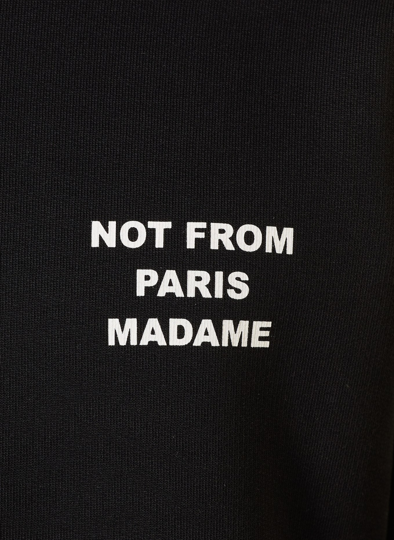 DRÔLE DE MONSIEUR Sweat-shirt LE SWEAT-SHIRT SLOGAN: NOIR / BLANC