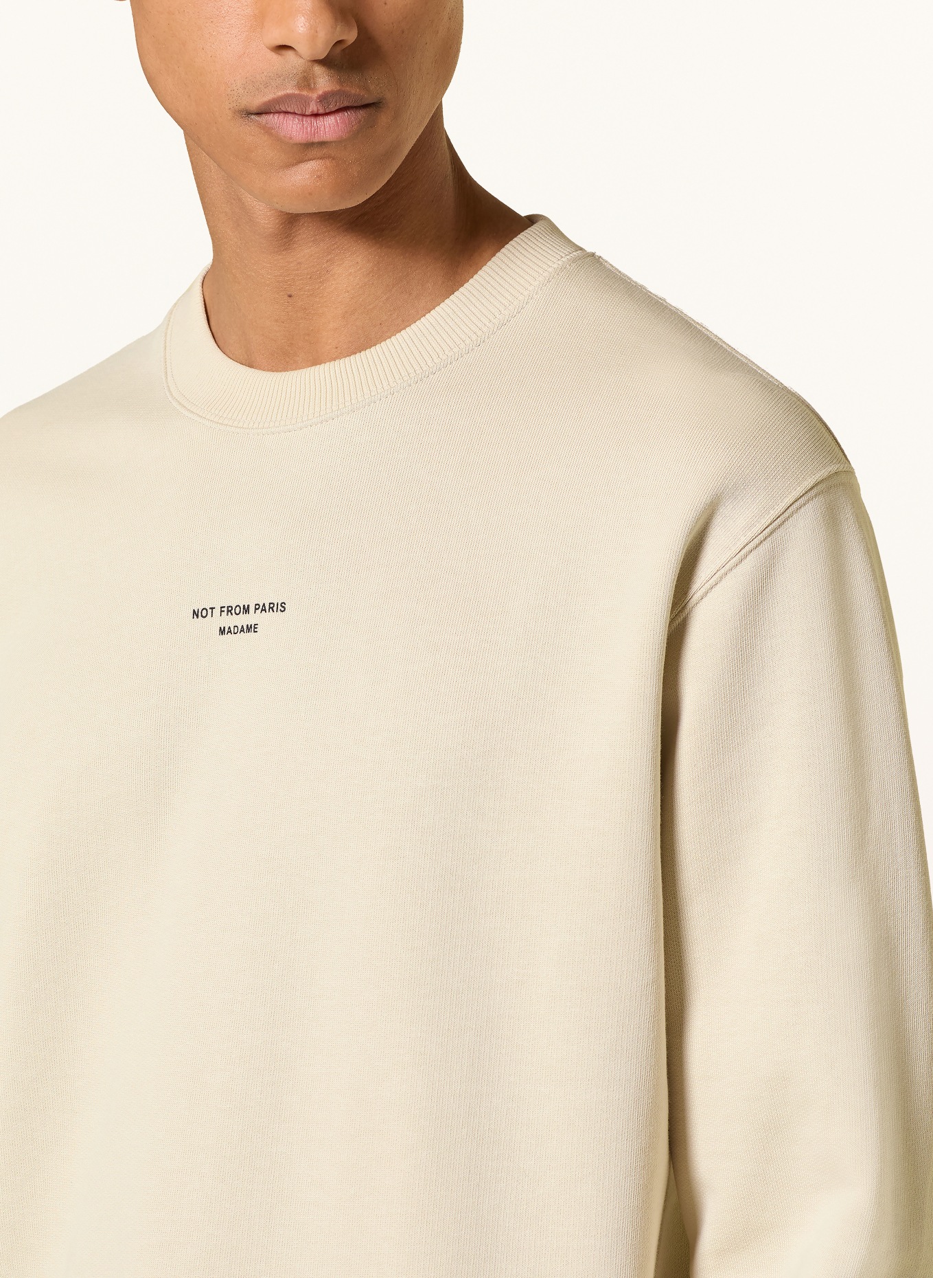 DRÔLE DE MONSIEUR Sweat-shirt LE SLOGAN CLASSIQUE: BEIGE