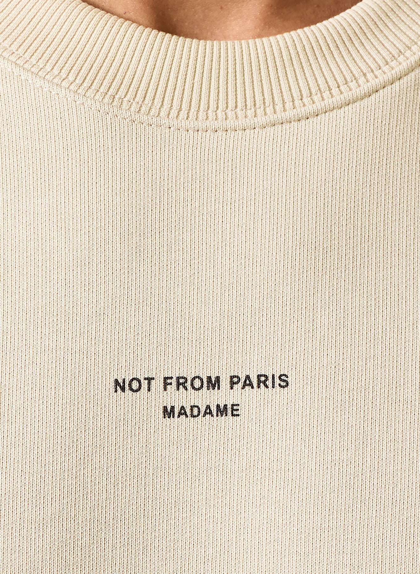 DRÔLE DE MONSIEUR Sweat-shirt LE SLOGAN CLASSIQUE: BEIGE