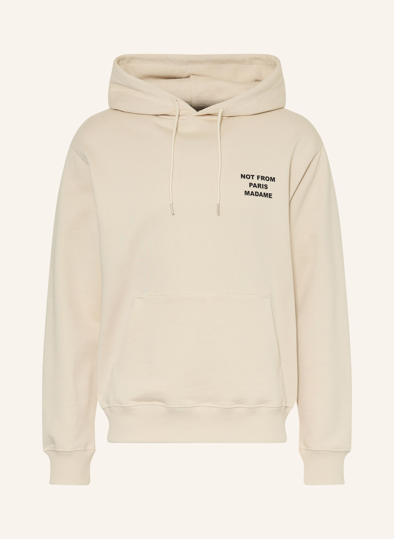 DRÔLE DE MONSIEUR Mikina s kapucí LE HOODIE SLOGAN: BÉŽOVÁ