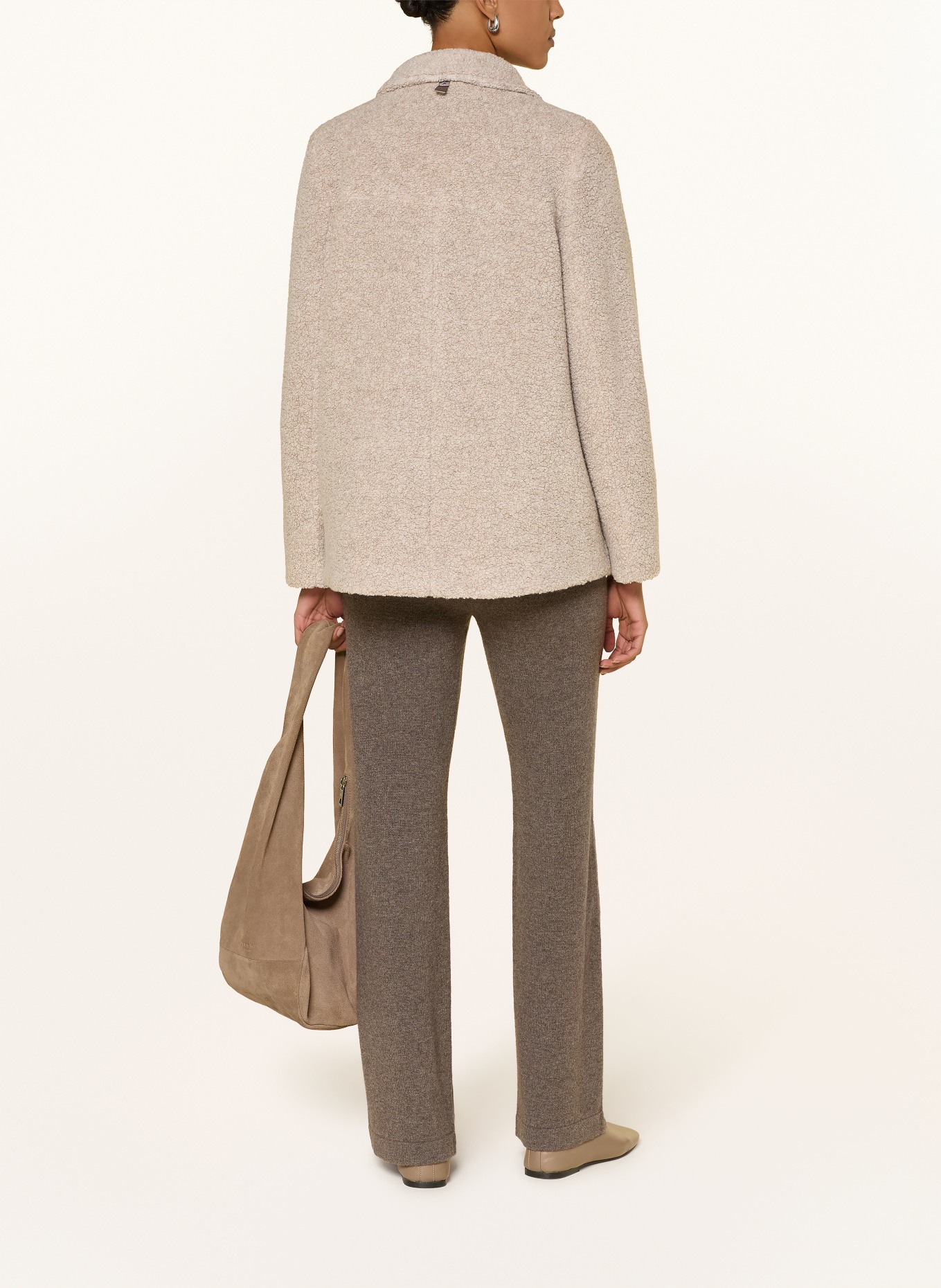 GIL BRET Teddy fur jacket: BEIGE