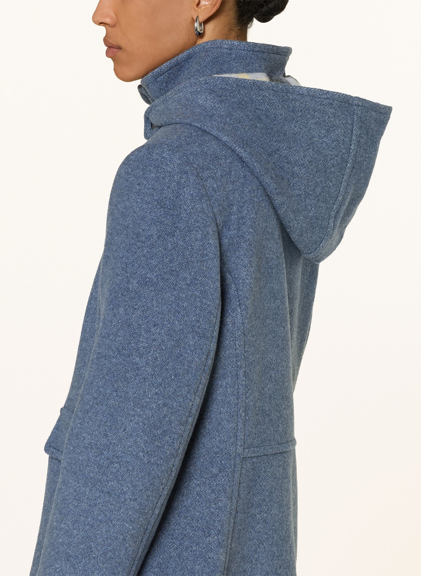 GIL BRET Jas met afneembare capuchon: DONKERBLAUW
