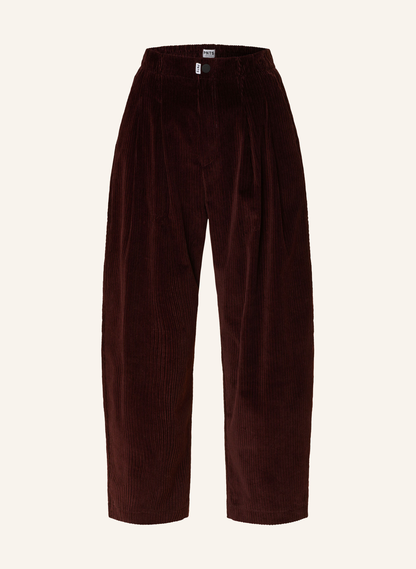 PNTS Cordbroek THE MINI L: DONKERROOD